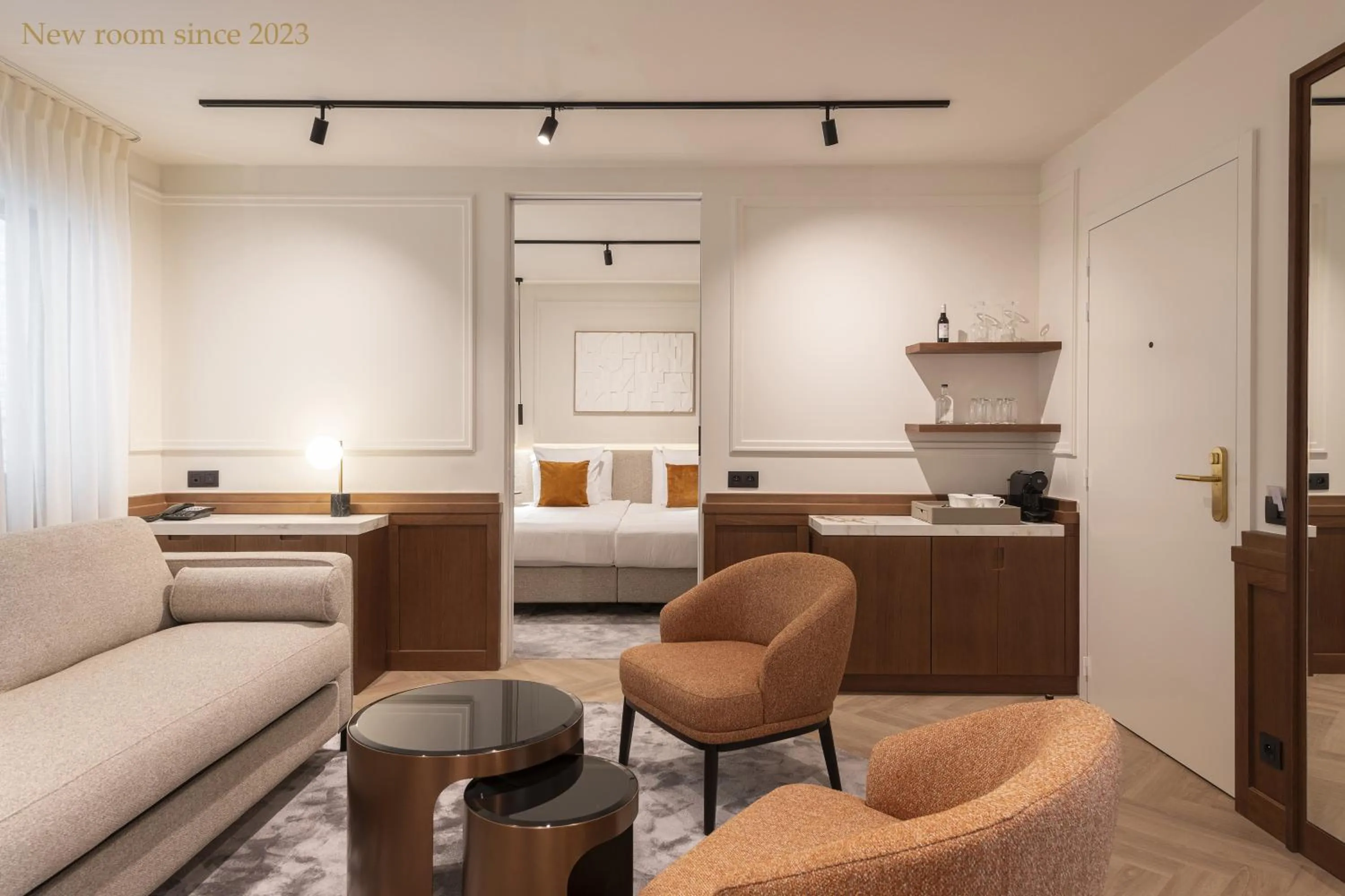 Living room in Dukes' Palace Brugge - by Dukes' Hotel Collection