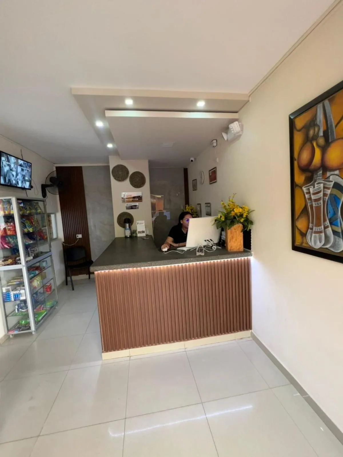 Lobby or reception in Aparta Hotel El Cacique Upar