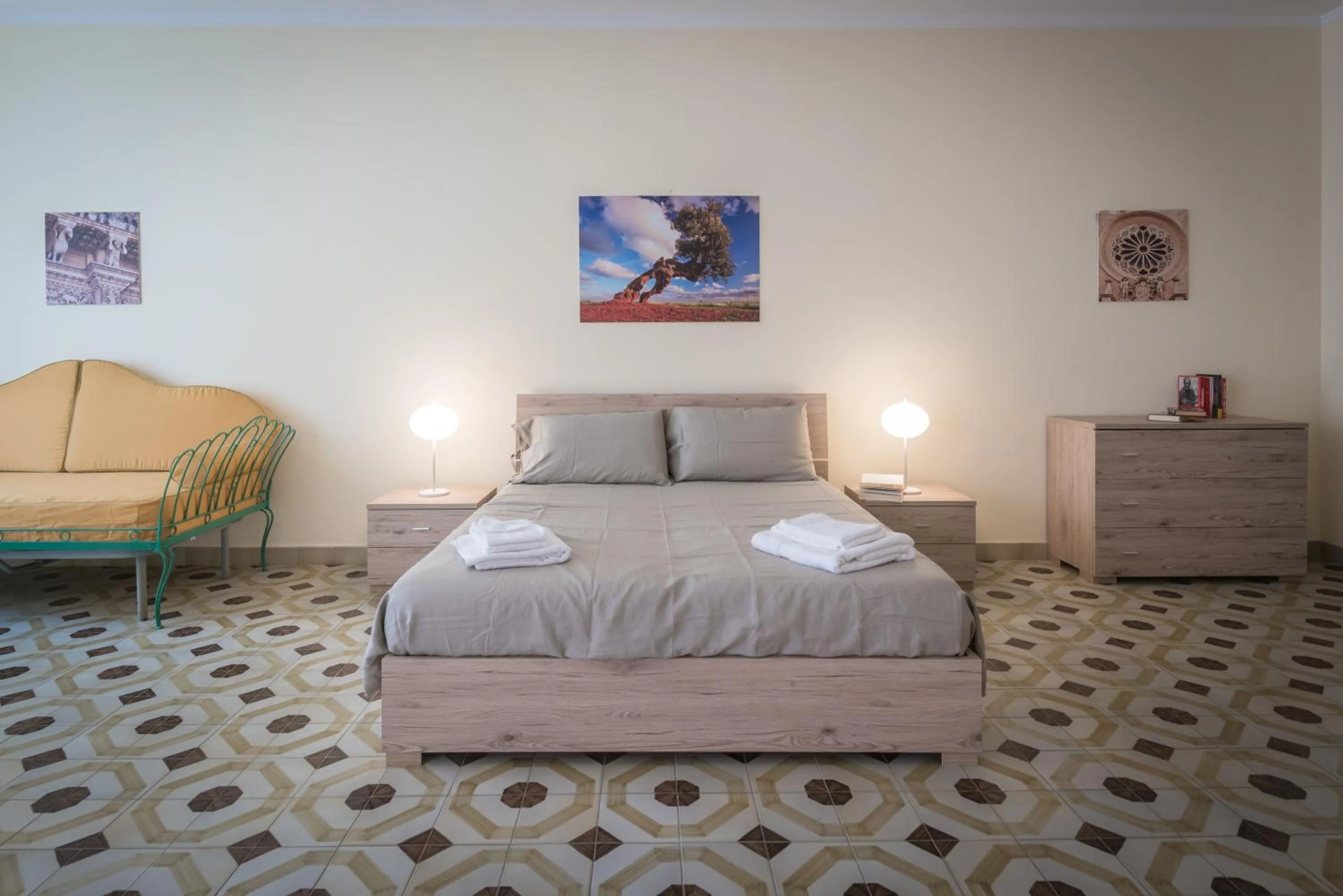 Bed in Suite della villa