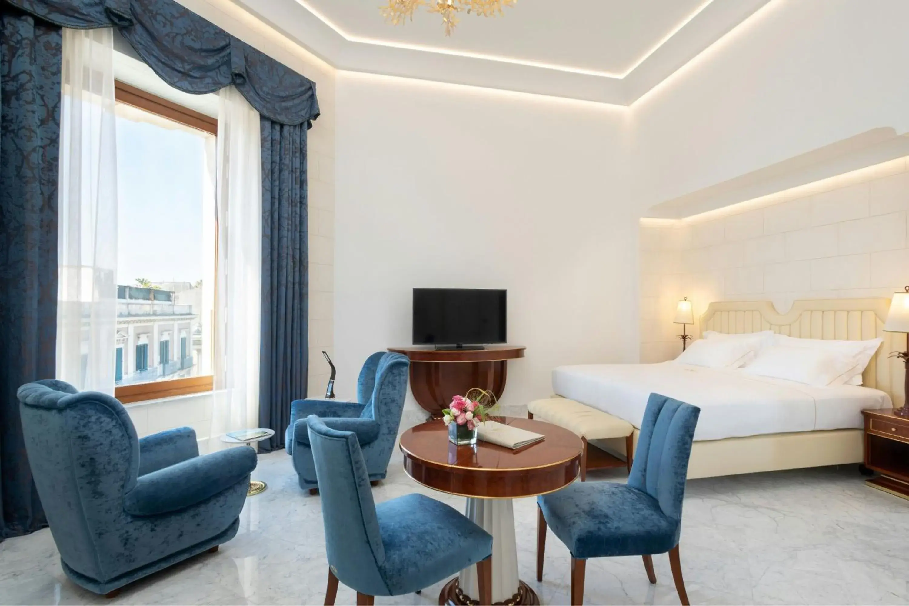 Photo of the whole room, Bed in Ortea Palace Hotel, Sicily, Autograph Collection Photo of the whole room, Bed in Ortea Palace Hotel, Sicily, Autograph Collection