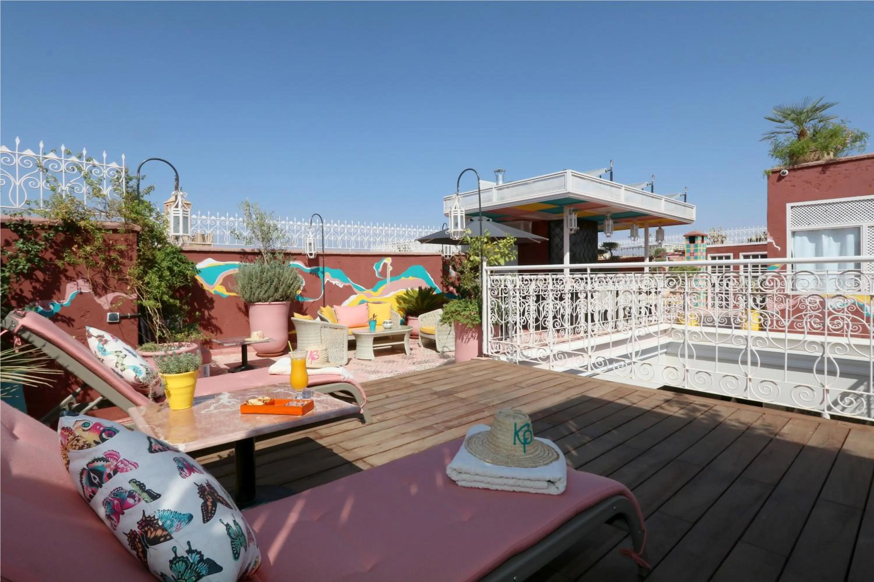 Balcony/Terrace in Riad Karmela Princesse