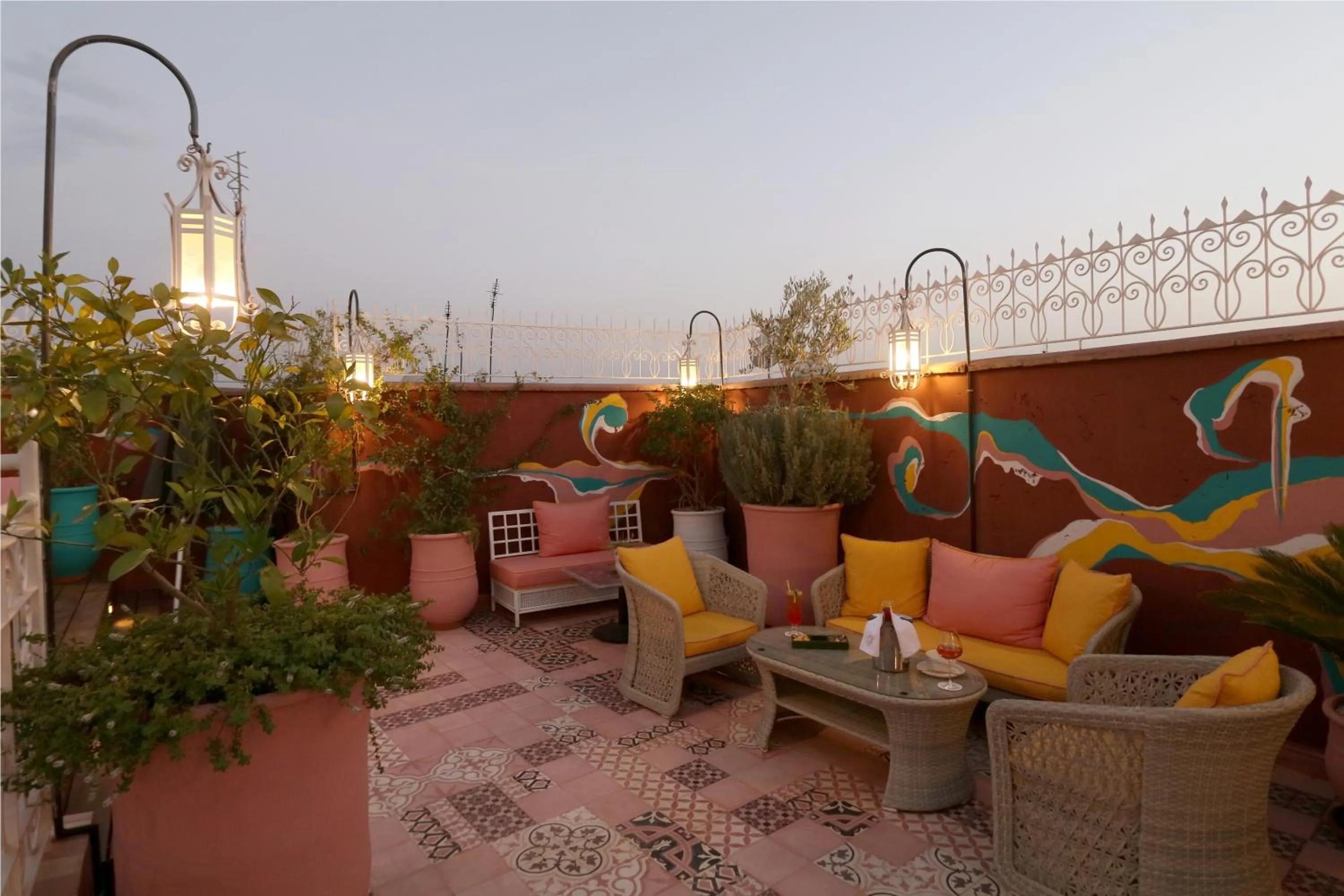 Balcony/Terrace in Riad Karmela Princesse
