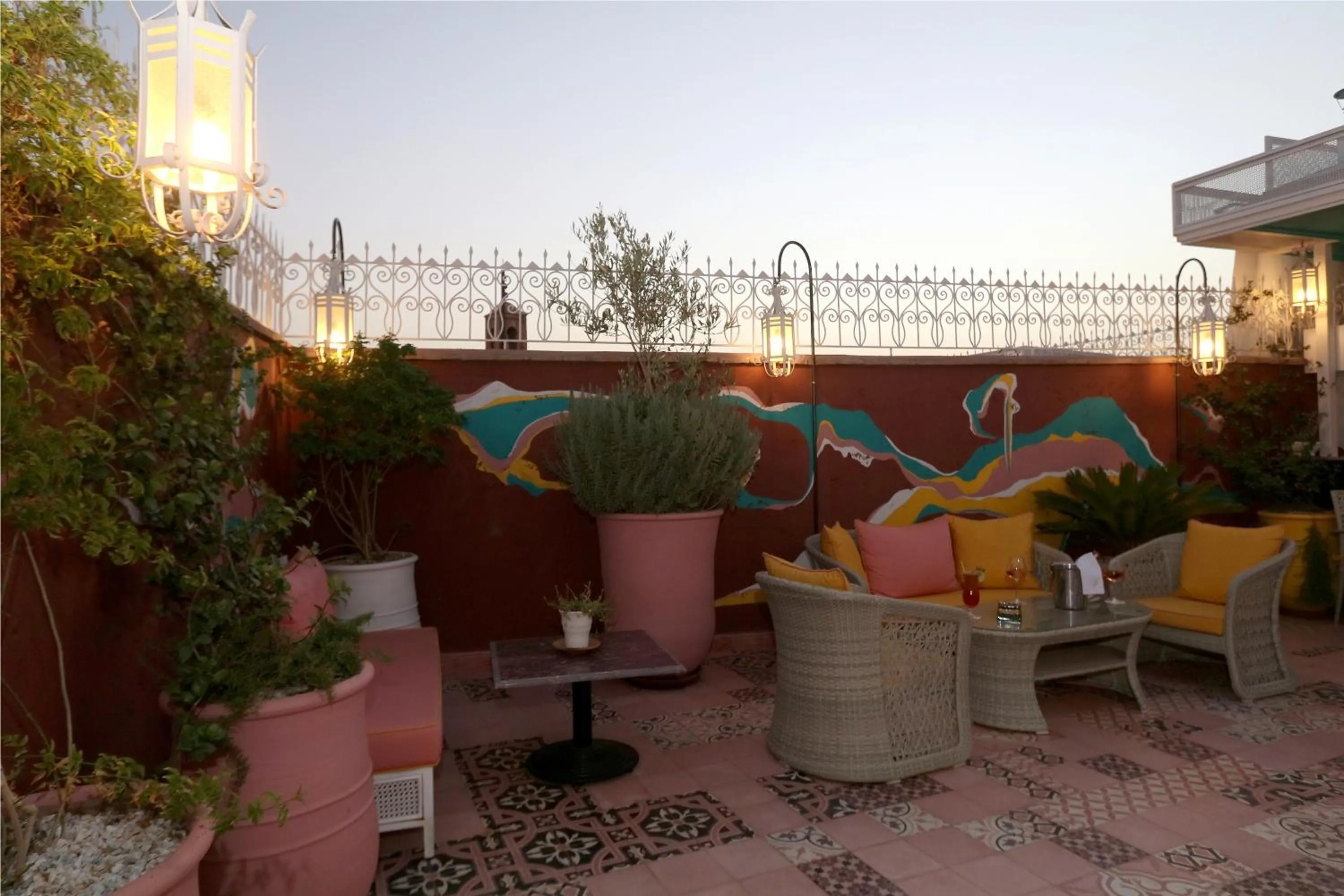 Balcony/Terrace in Riad Karmela Princesse
