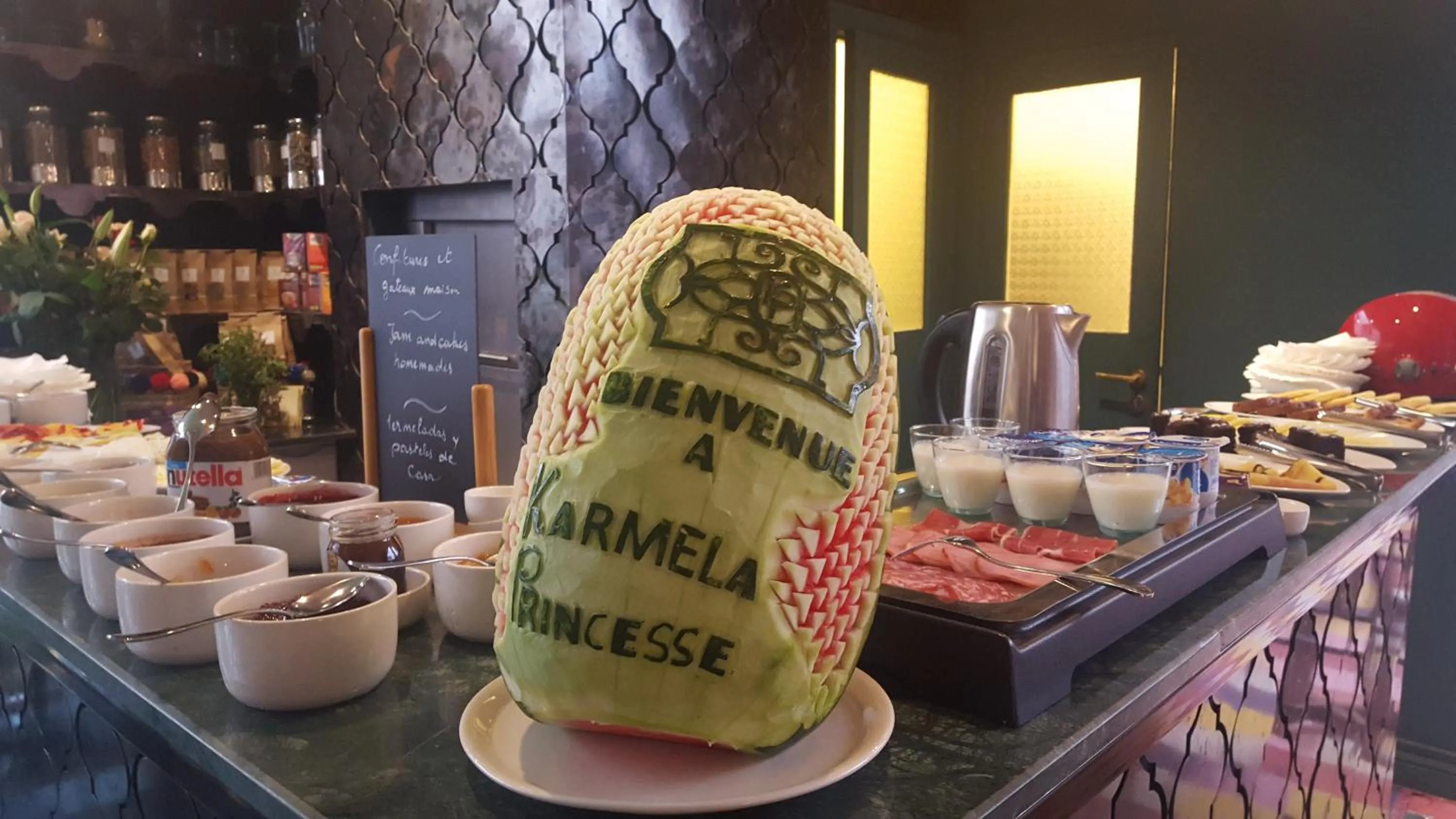 Continental breakfast in Riad Karmela Princesse