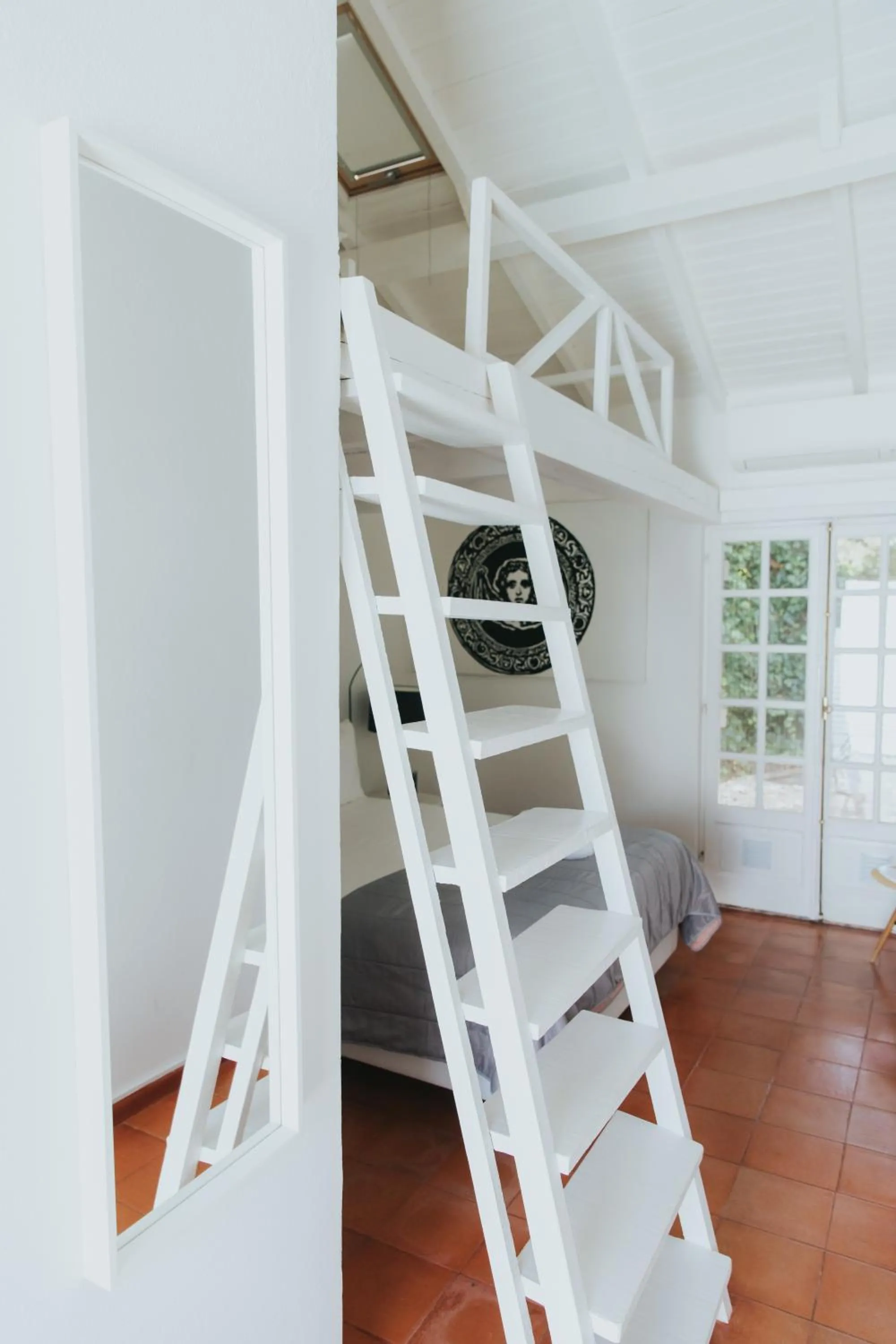 Bed in Senhora do Cabo Meco Homy Holidays