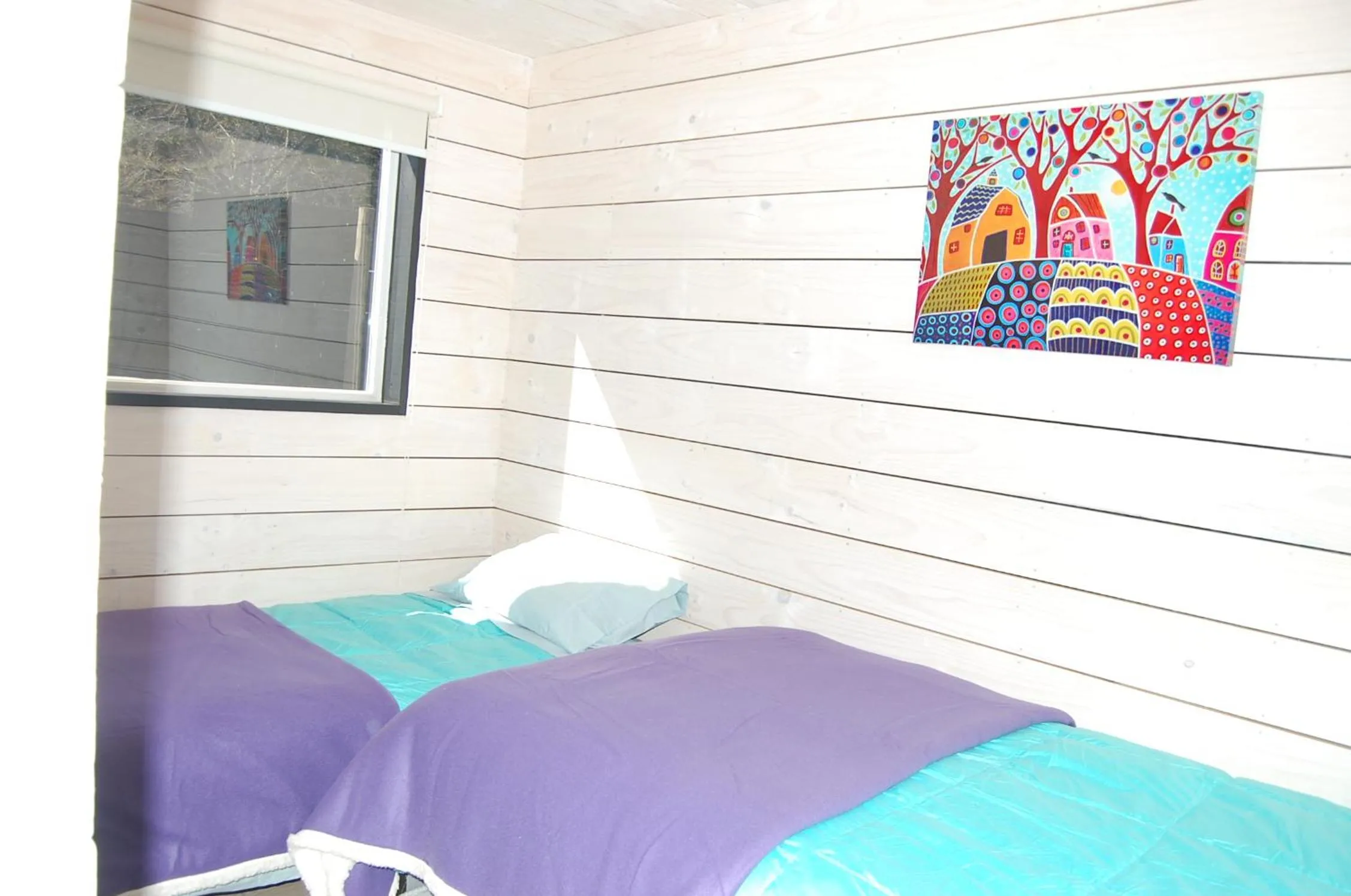 Bed in Cabaña del Bosque