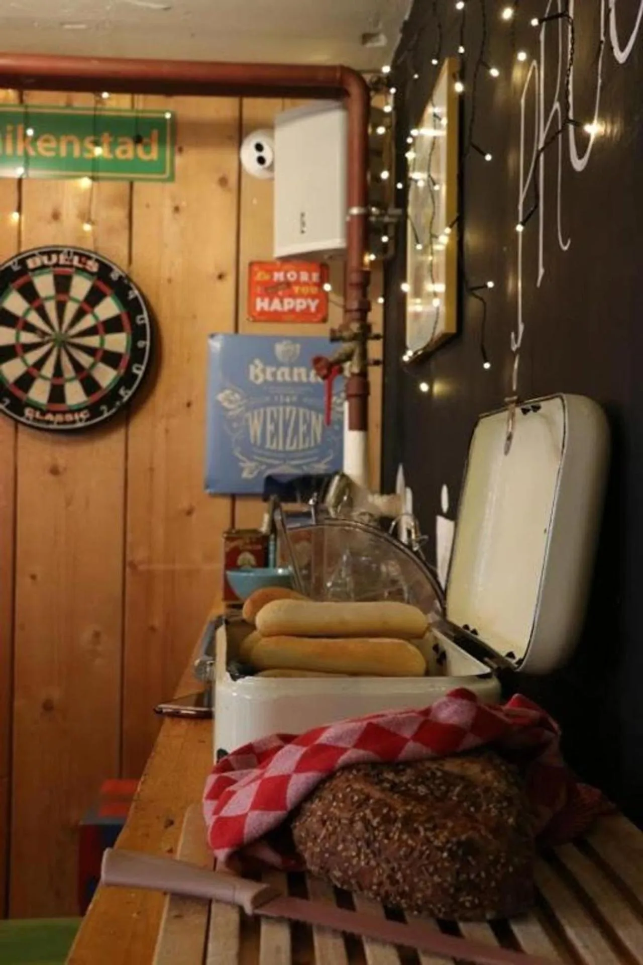 Food close-up in Hostel Roots