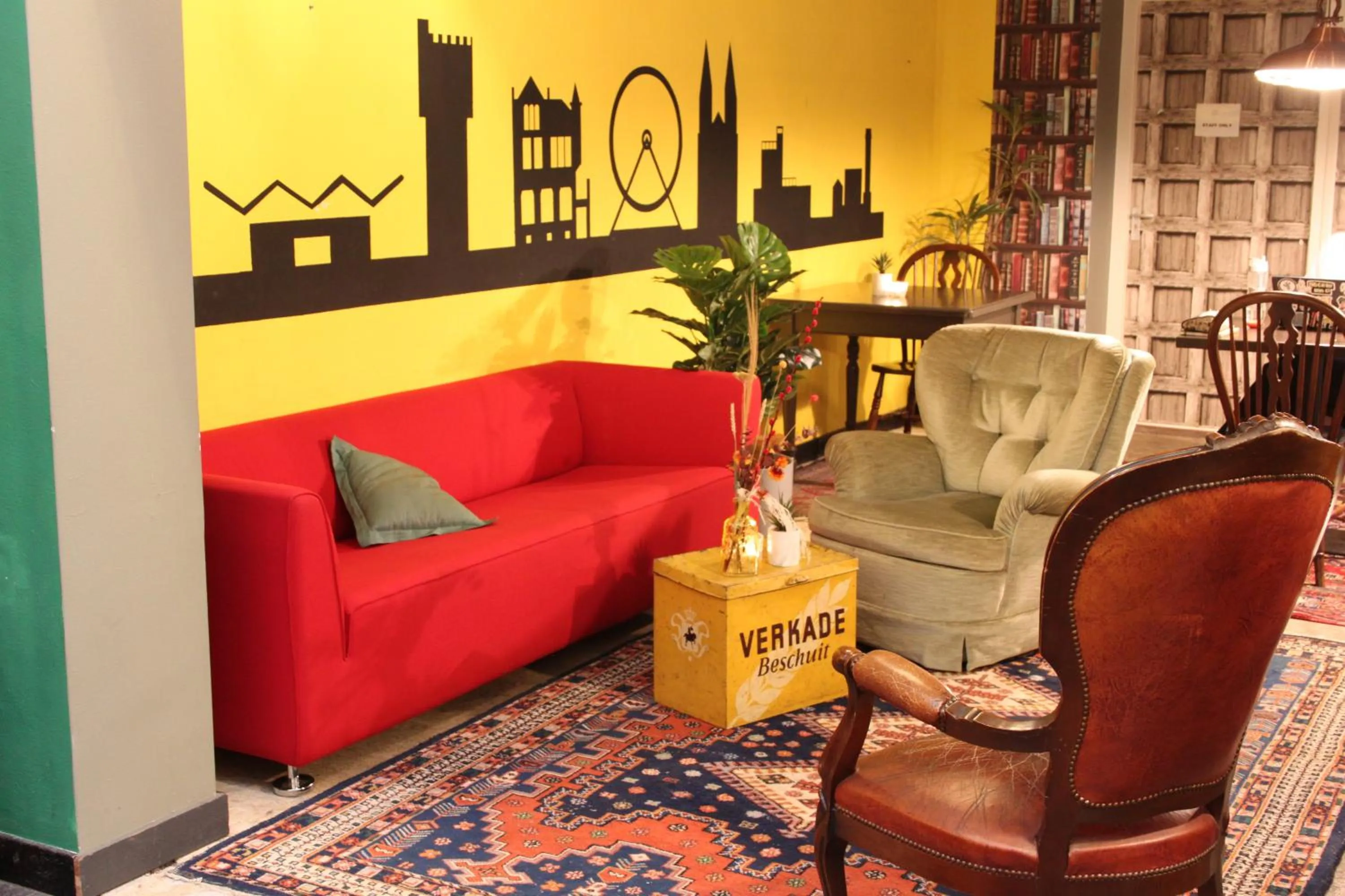 Living room in Hostel Roots