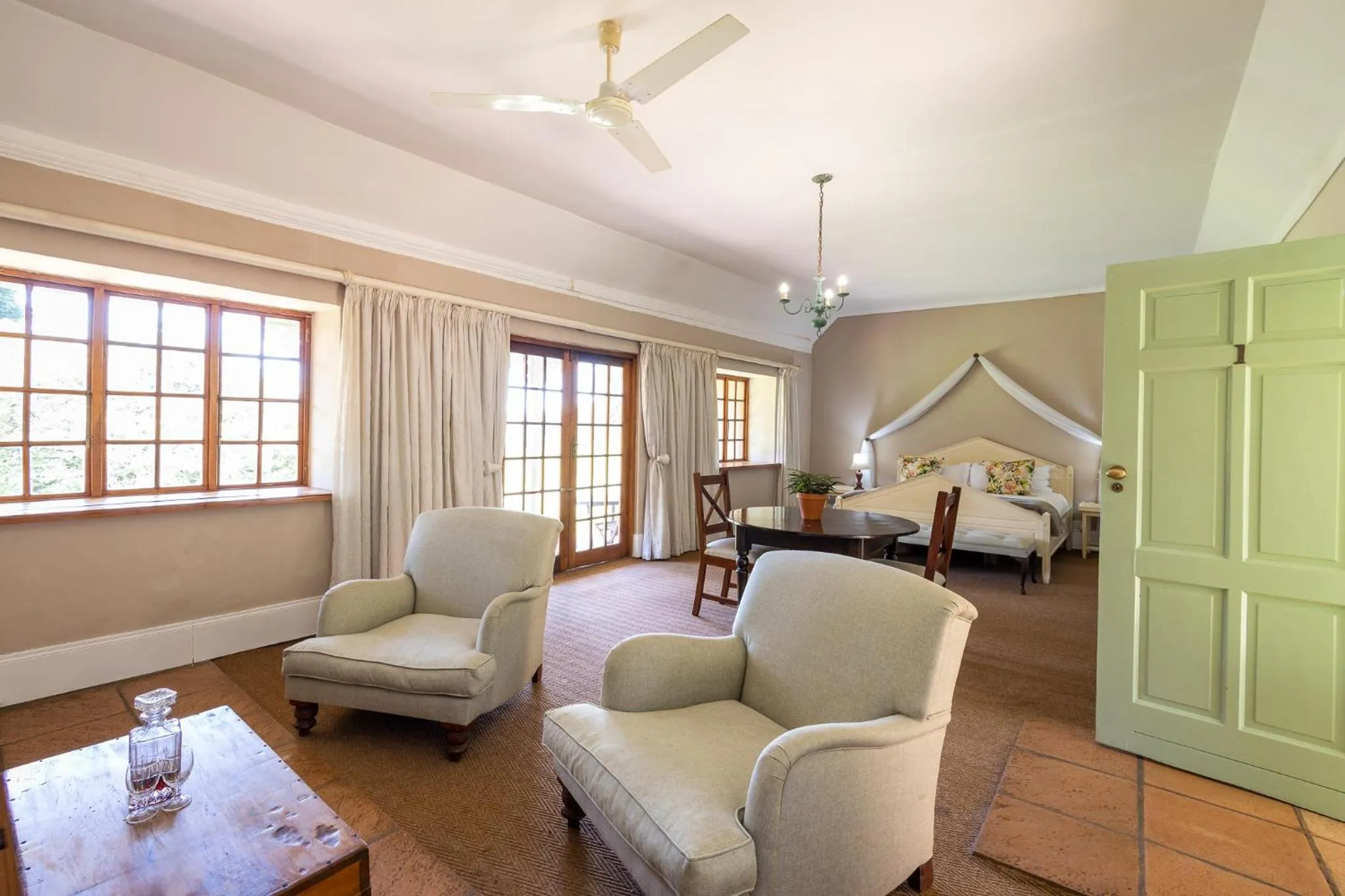 Seating area in Halliwell Country Inn