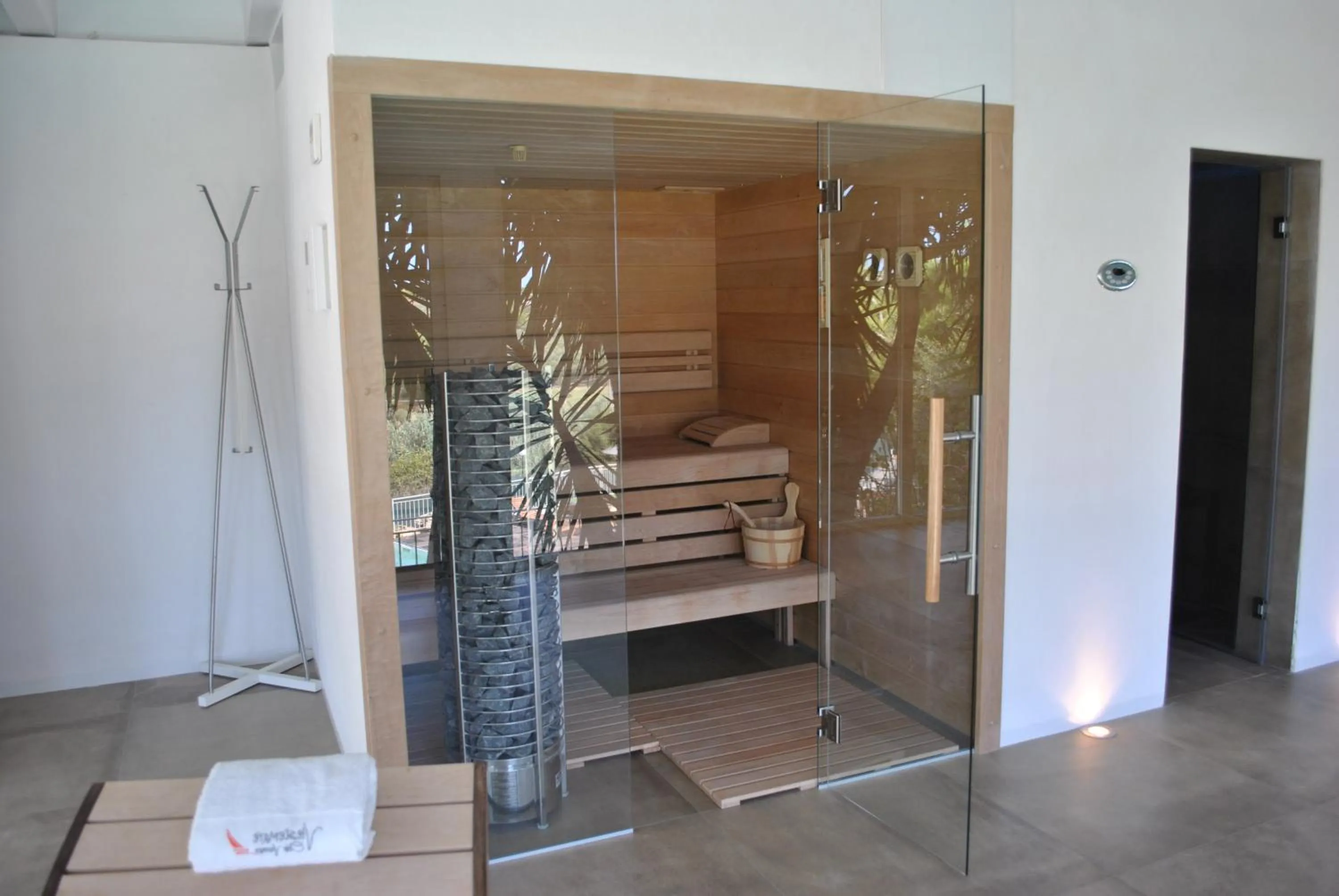 Sauna in Viestemare Resort & SPA