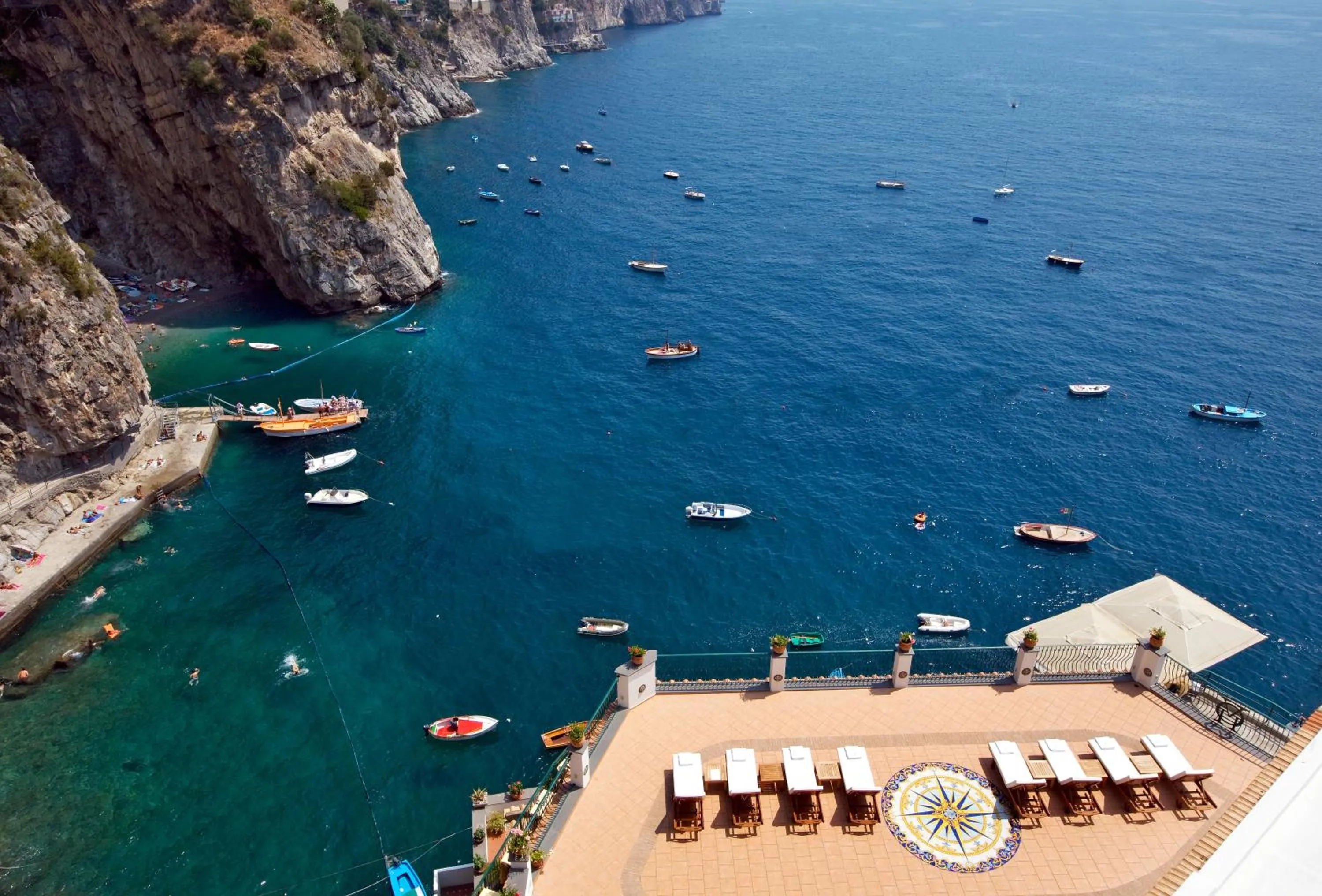 Bird's eye view in Villa Corallium