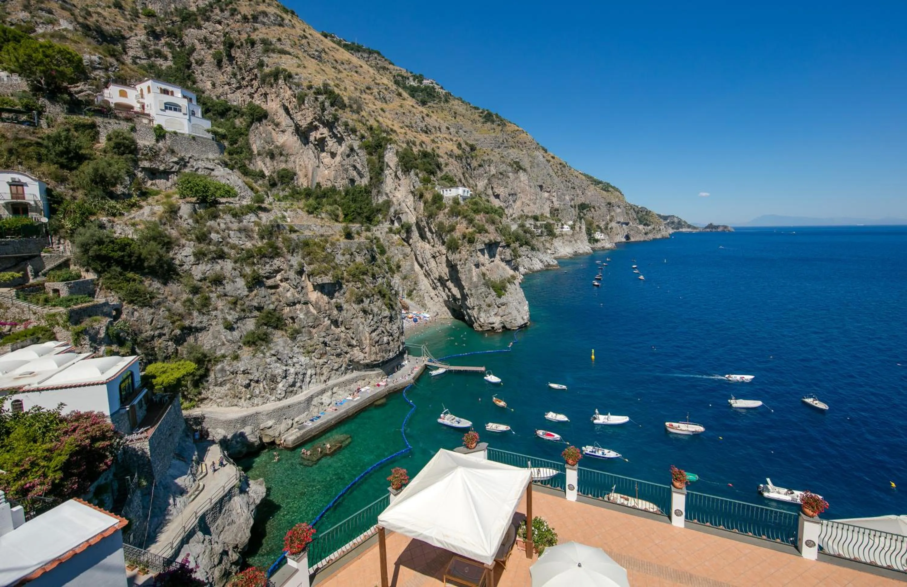 Bird's eye view in Villa Corallium