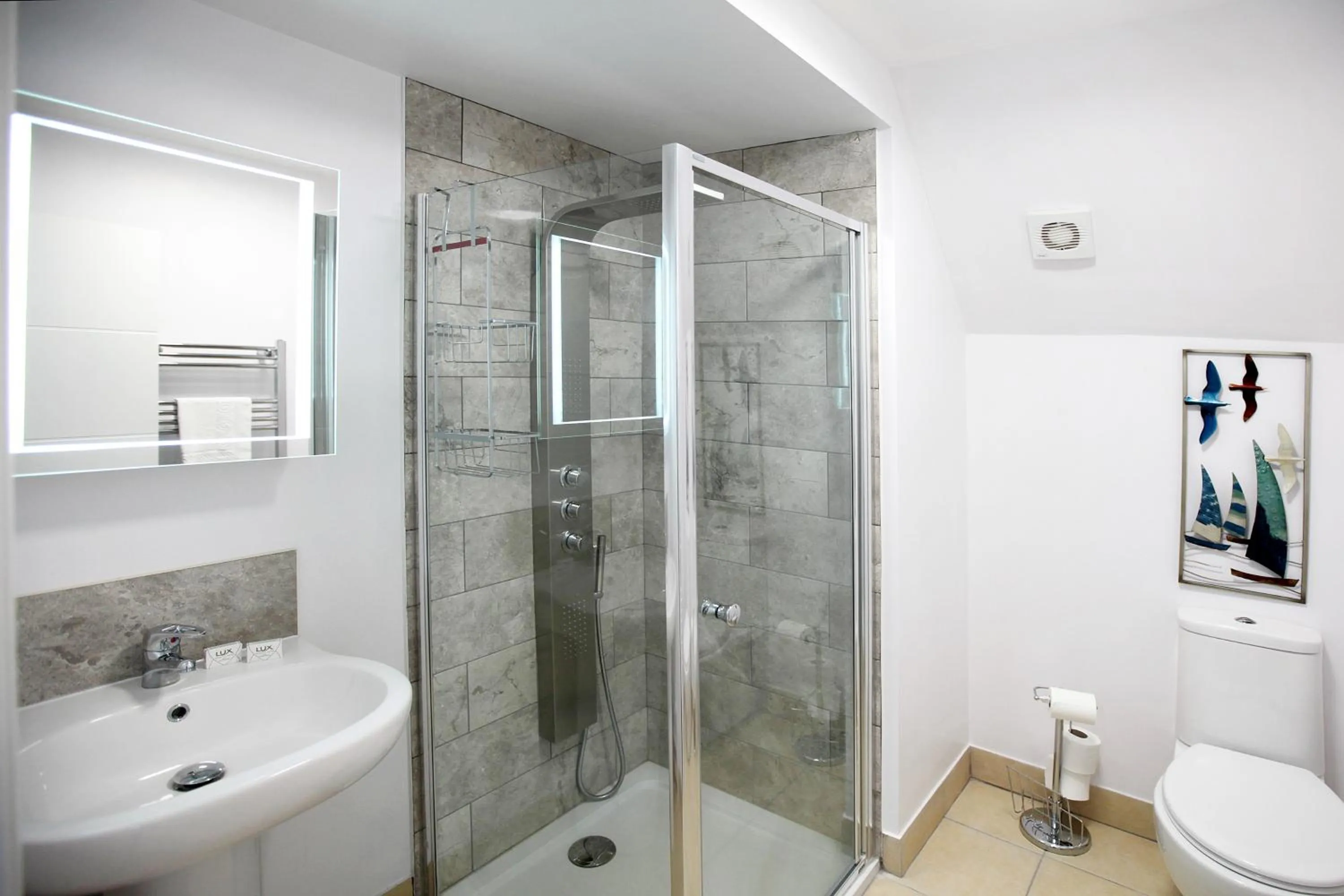 Shower in Austens Apartments