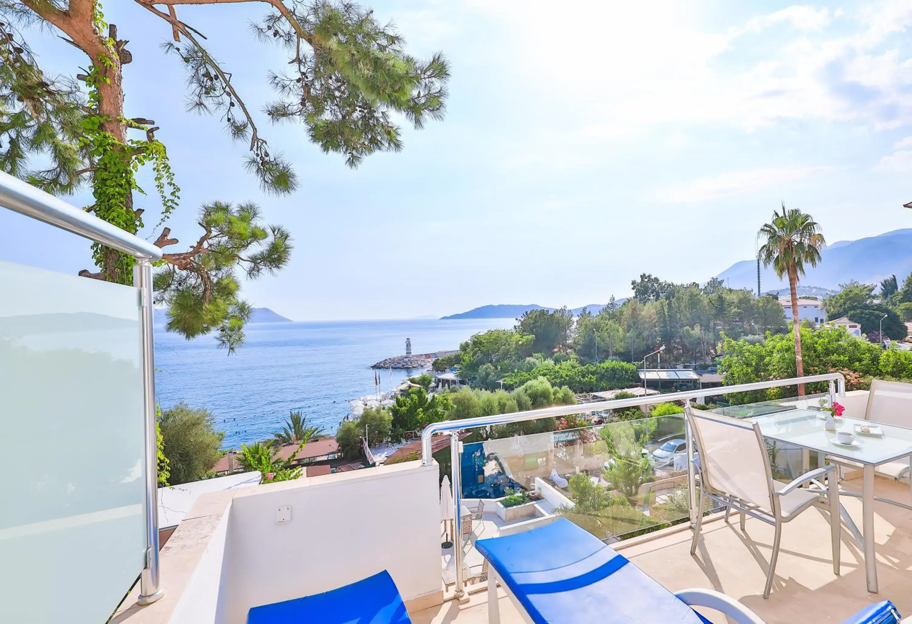 Balcony/Terrace, Sea View in Gardenia Hotel