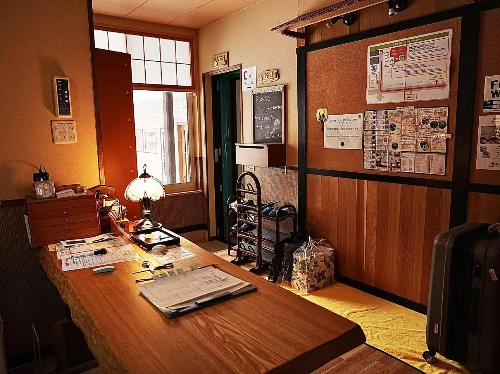 Lobby or reception in Plum House Otaru