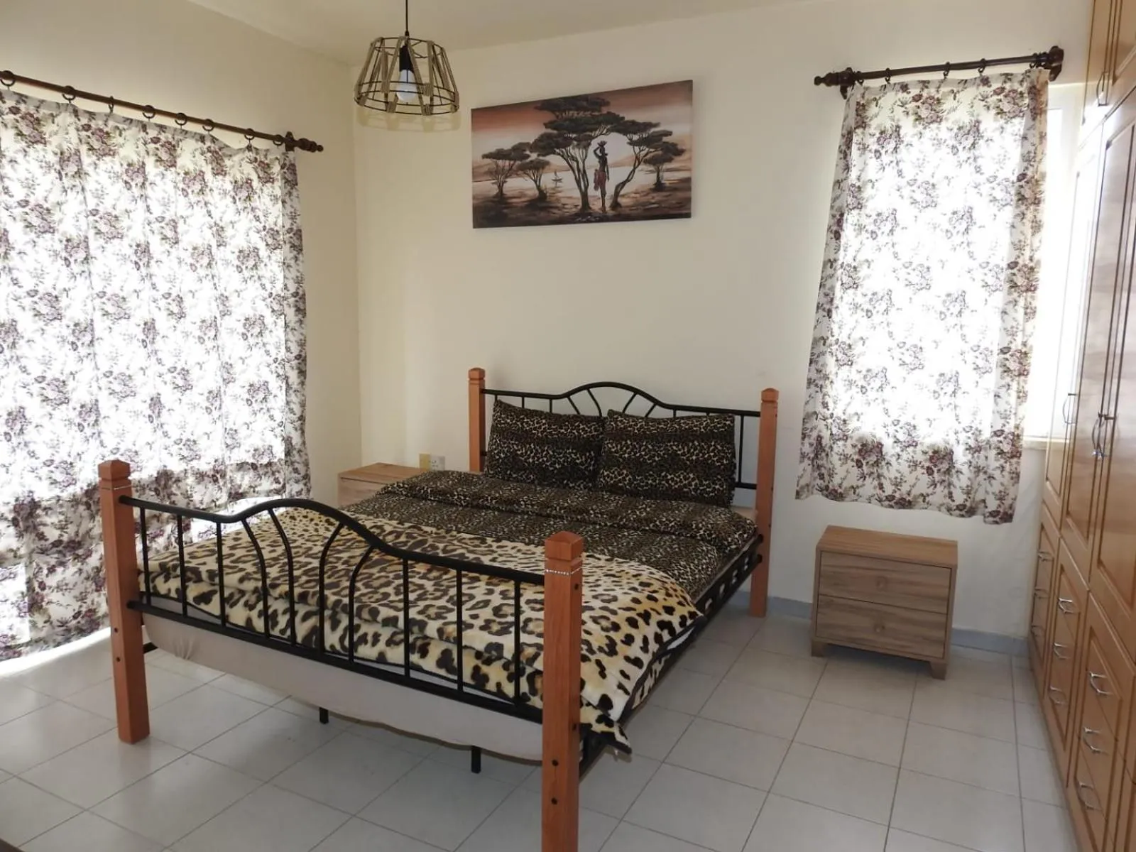 Bed in Ertunalp Apartment
