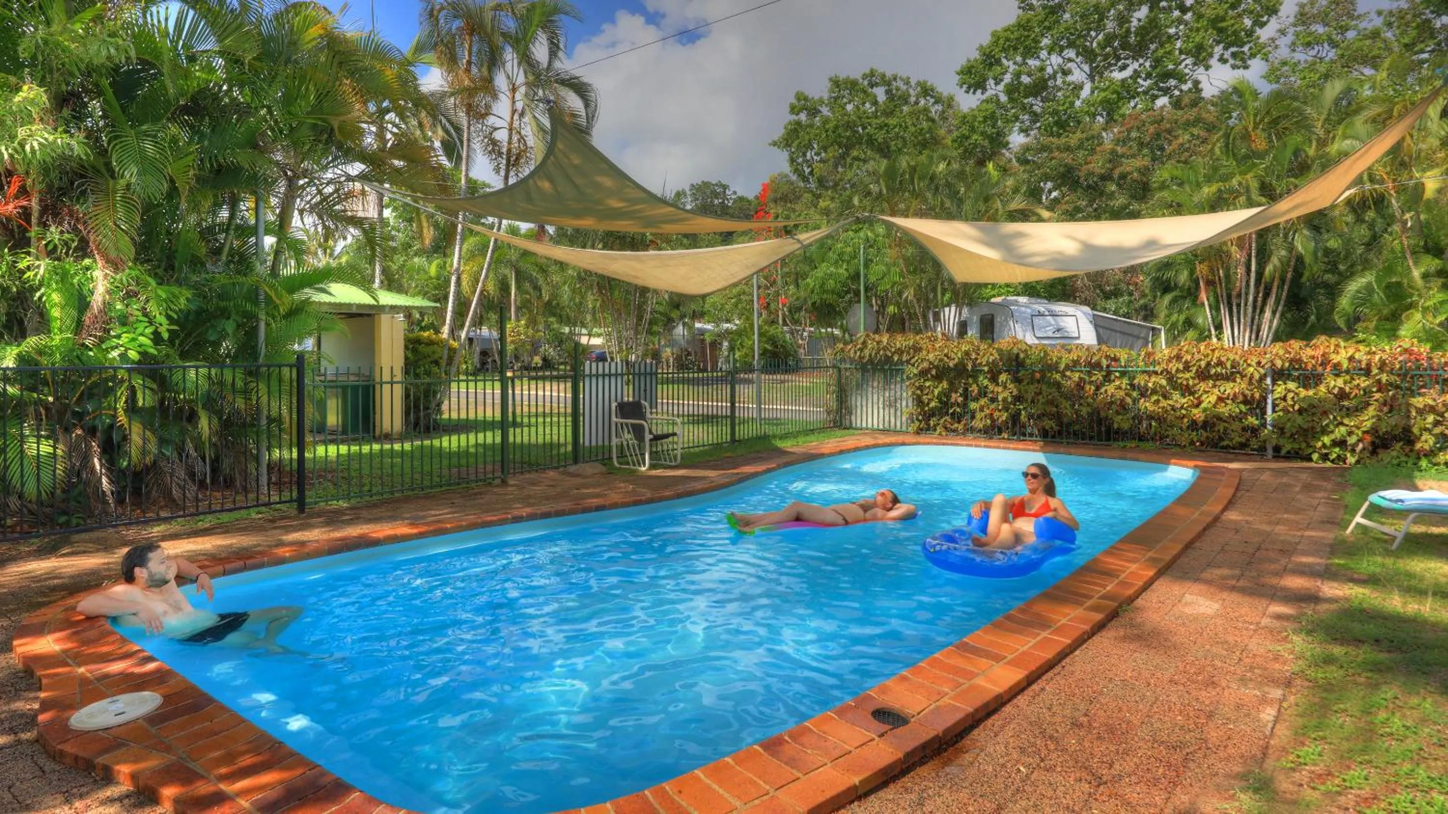 Pool view in Flying Fish Point Tourist Park
