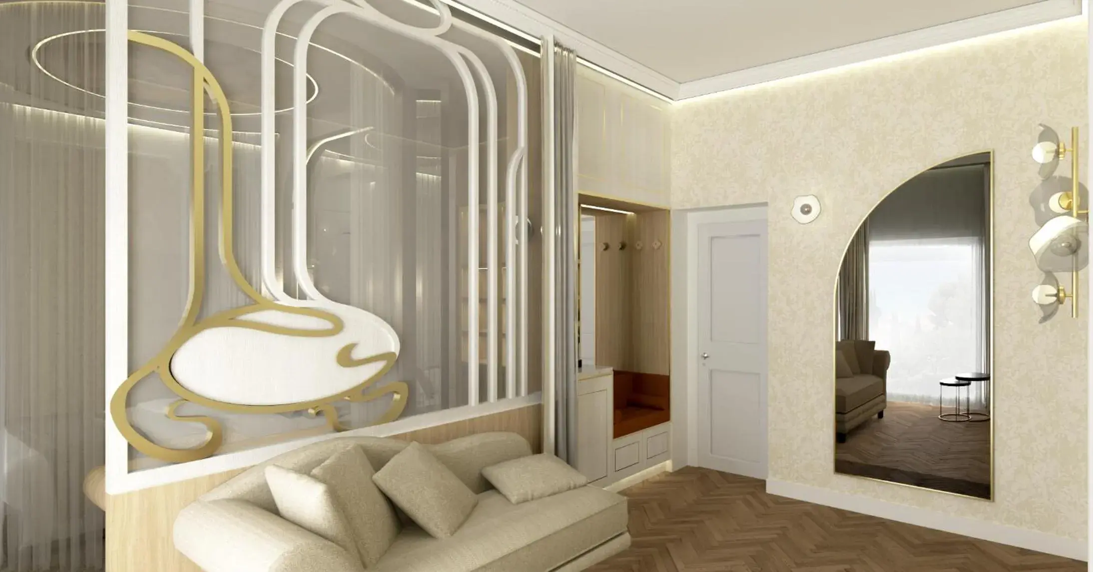 Property building, Bed in Grand Hotel Des Lecques; BW Signature Collection Property building, Bed in Grand Hotel Des Lecques; BW Signature Collection