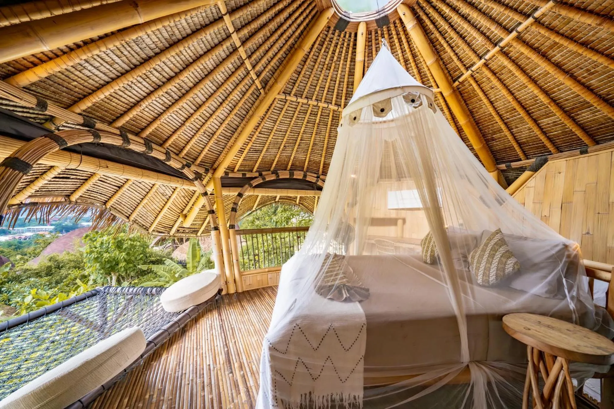 Bed in Le Bamboo Bali