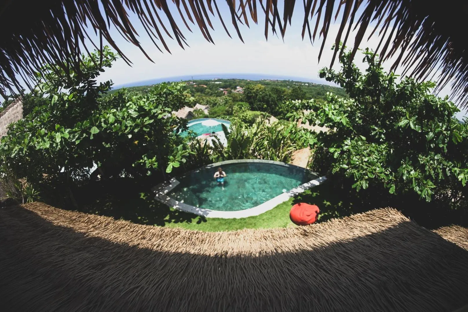 Pool view in Le Bamboo Bali