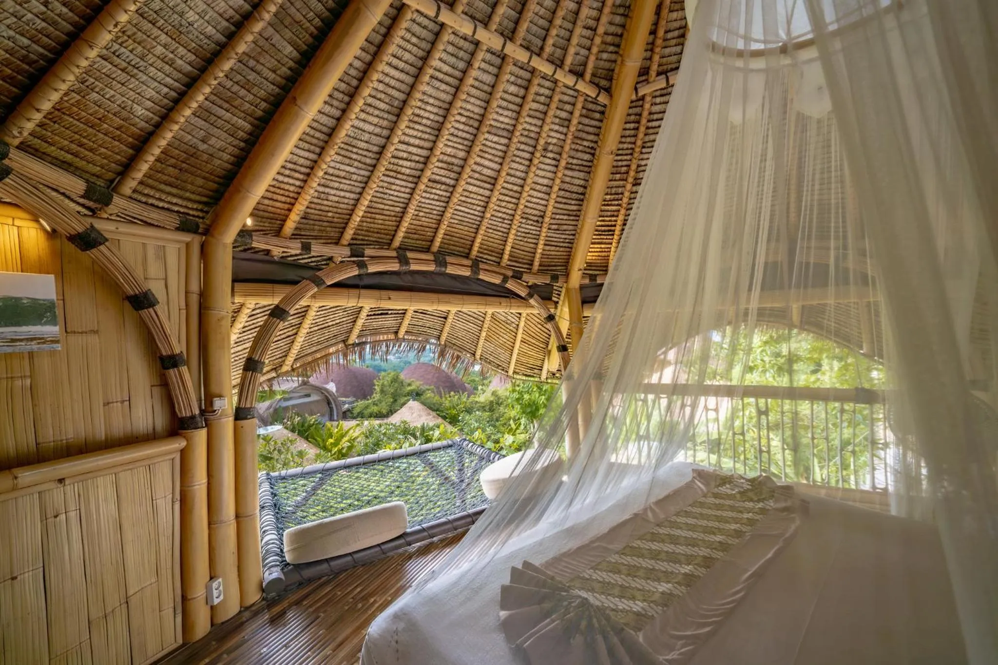 Bed in Le Bamboo Bali