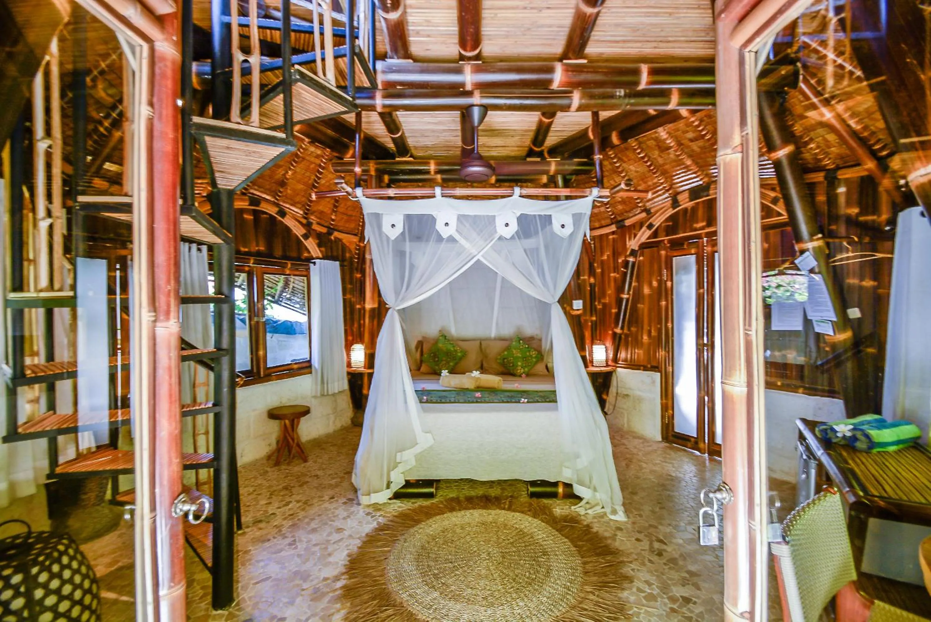 Bed in Le Bamboo Bali