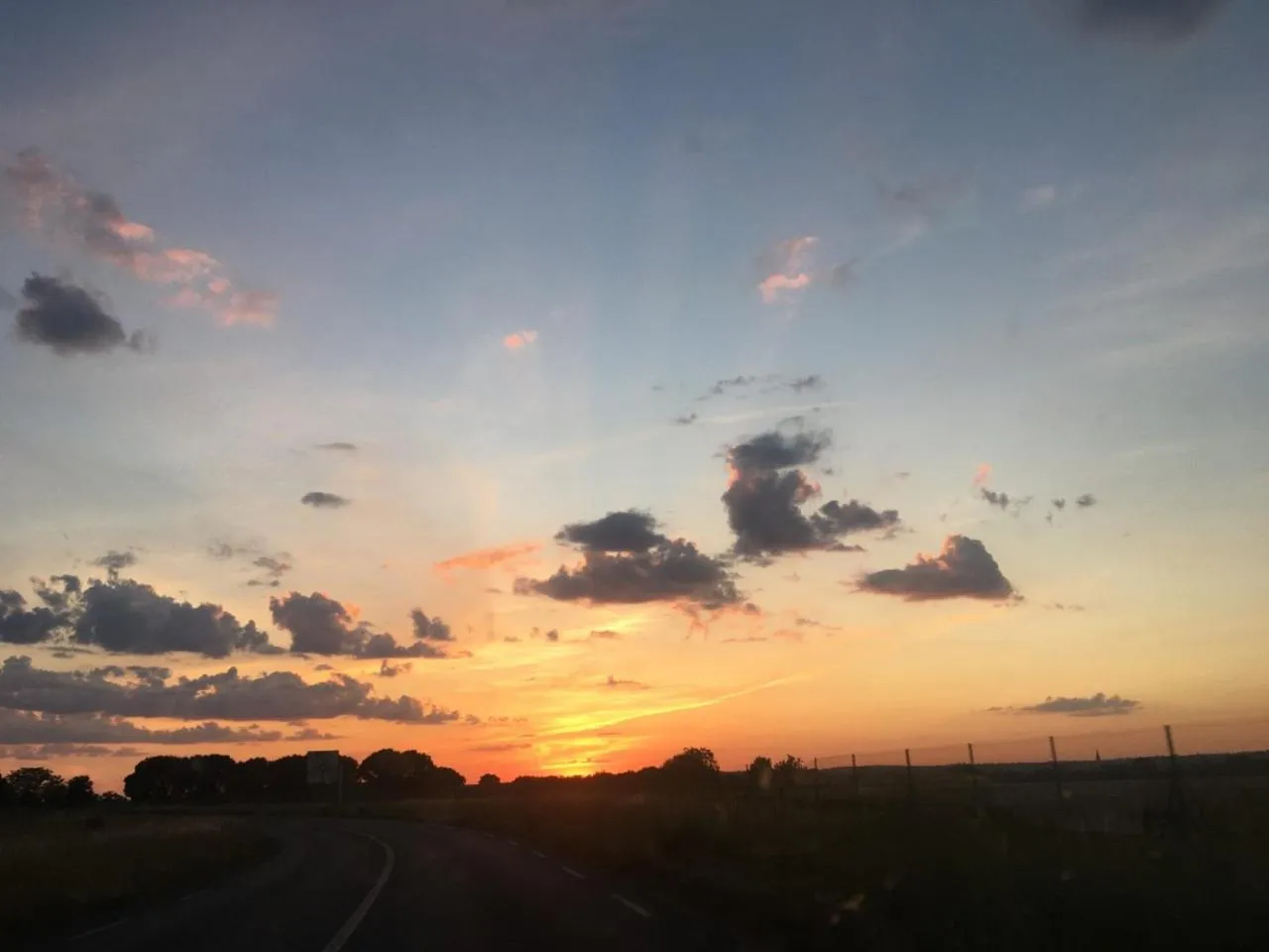 Sunset in Le Belvédère