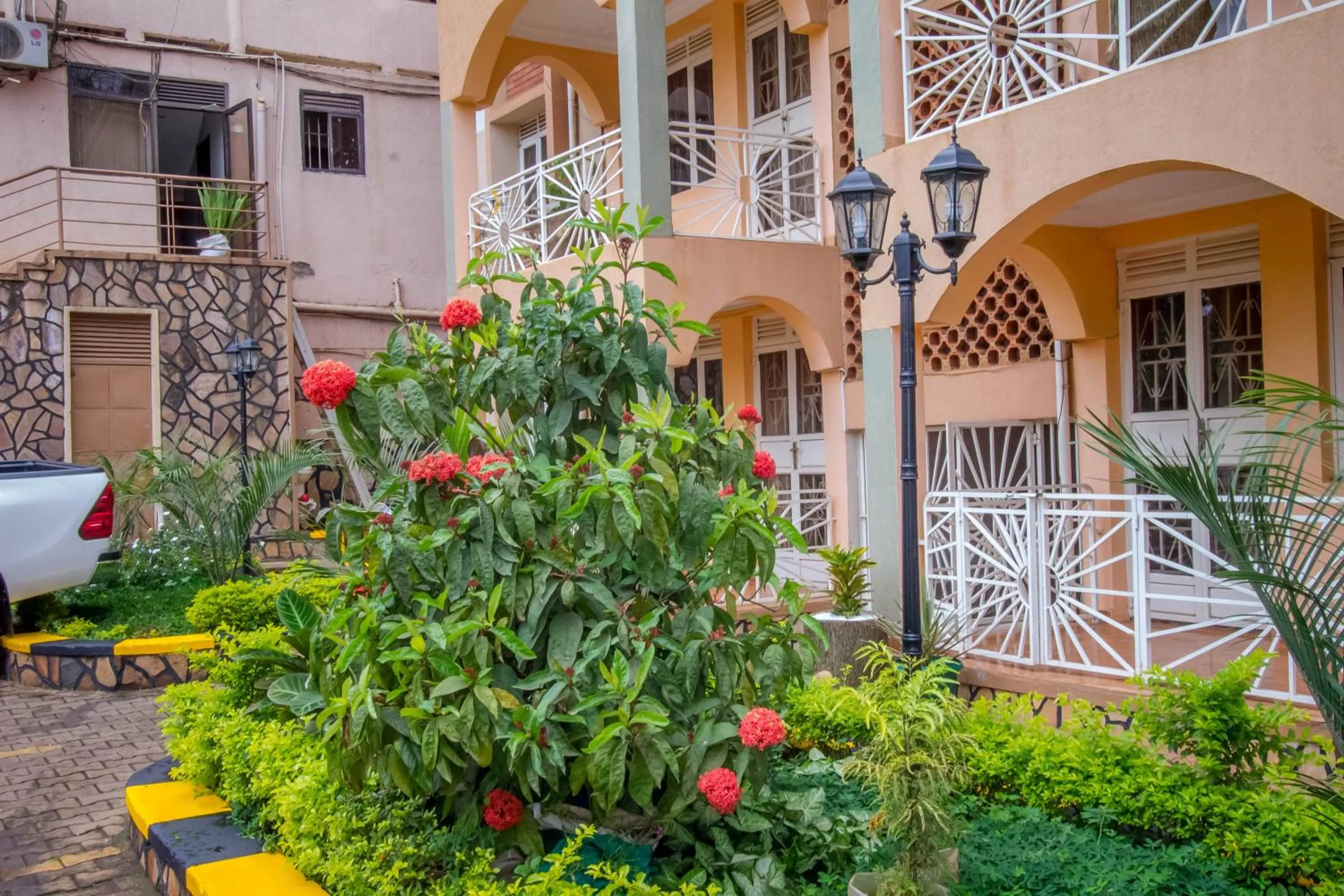 Facade/entrance in Crystal Suites & Apartments