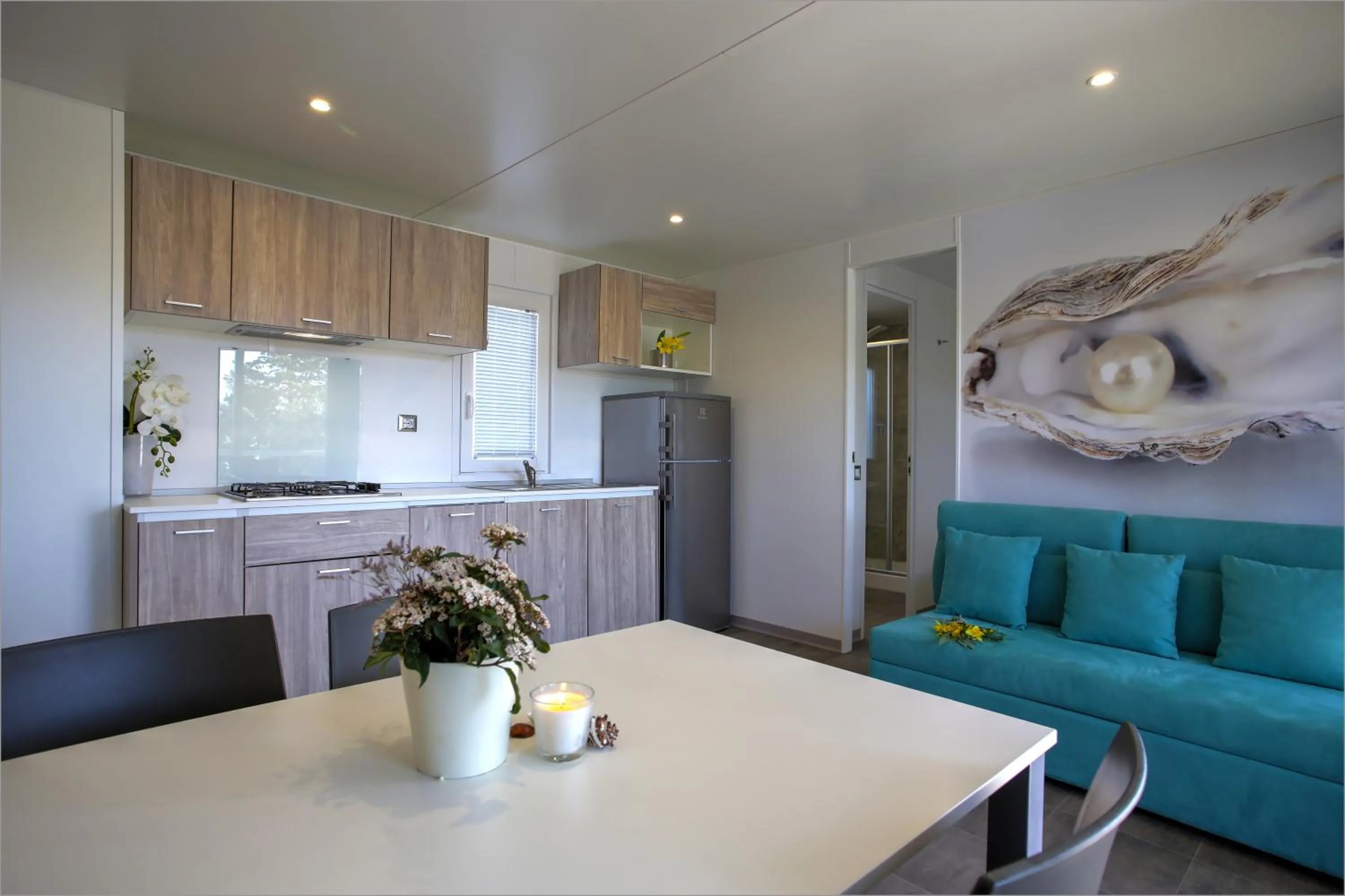 Kitchen or kitchenette in Camp Rehut