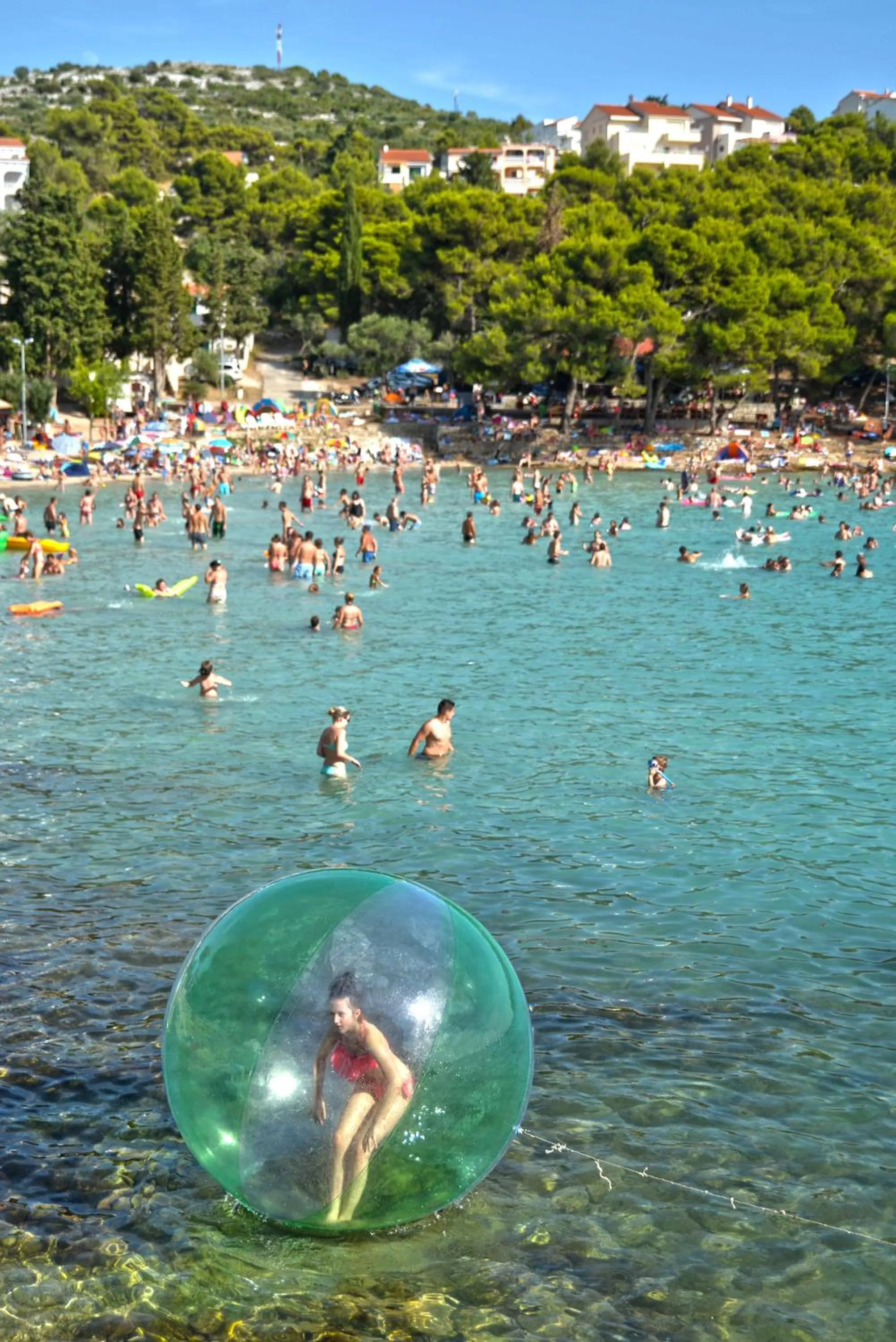 Aqua park in Camp Rehut