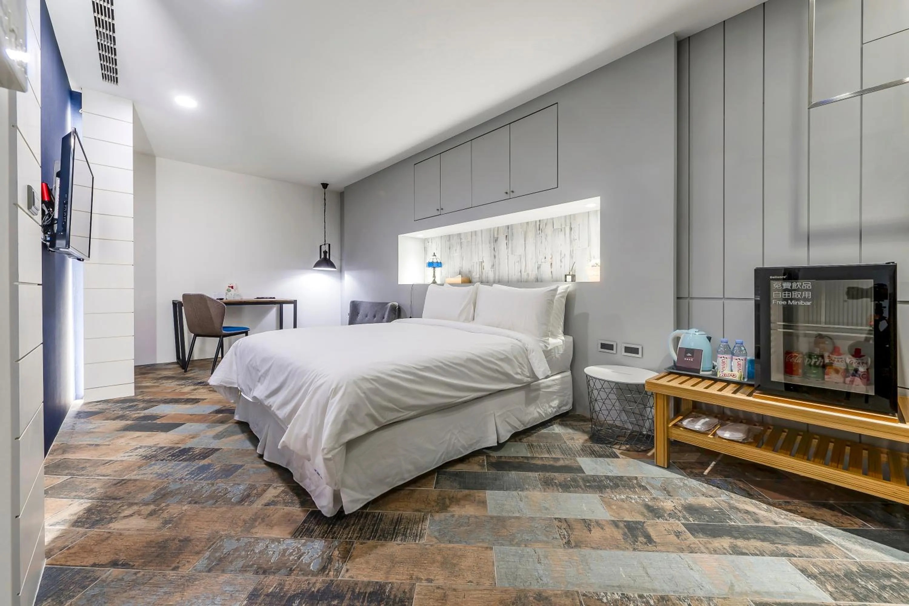 Photo of the whole room, Bed in Han Yan Design Hotel