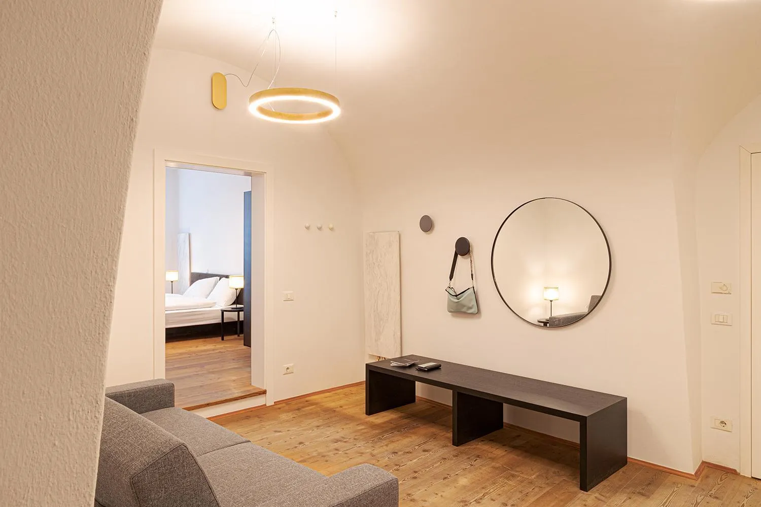 Living room, Bed in Alter Schlachthof