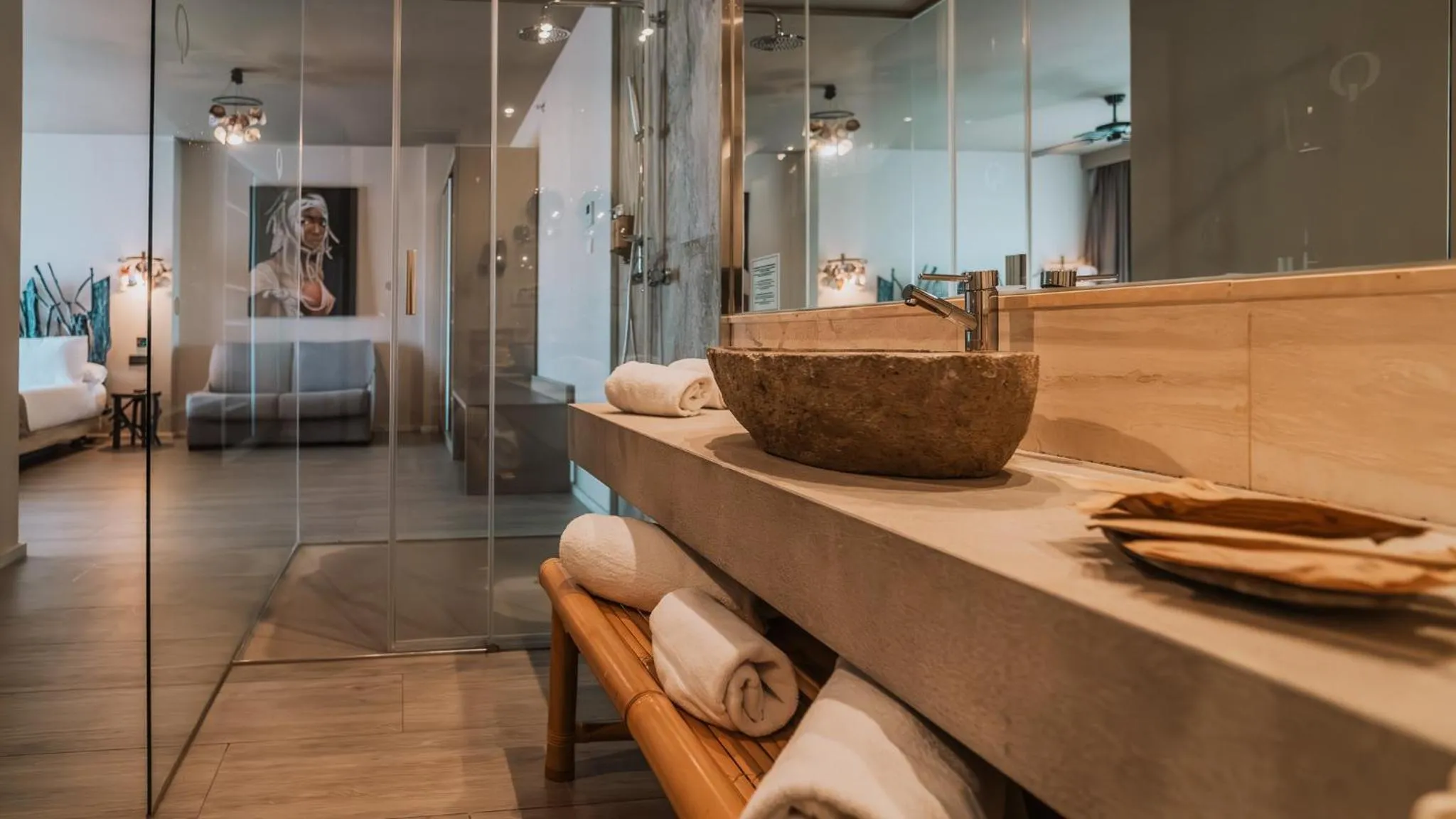 Bathroom, Bed in Tarifa Lances by QHotels