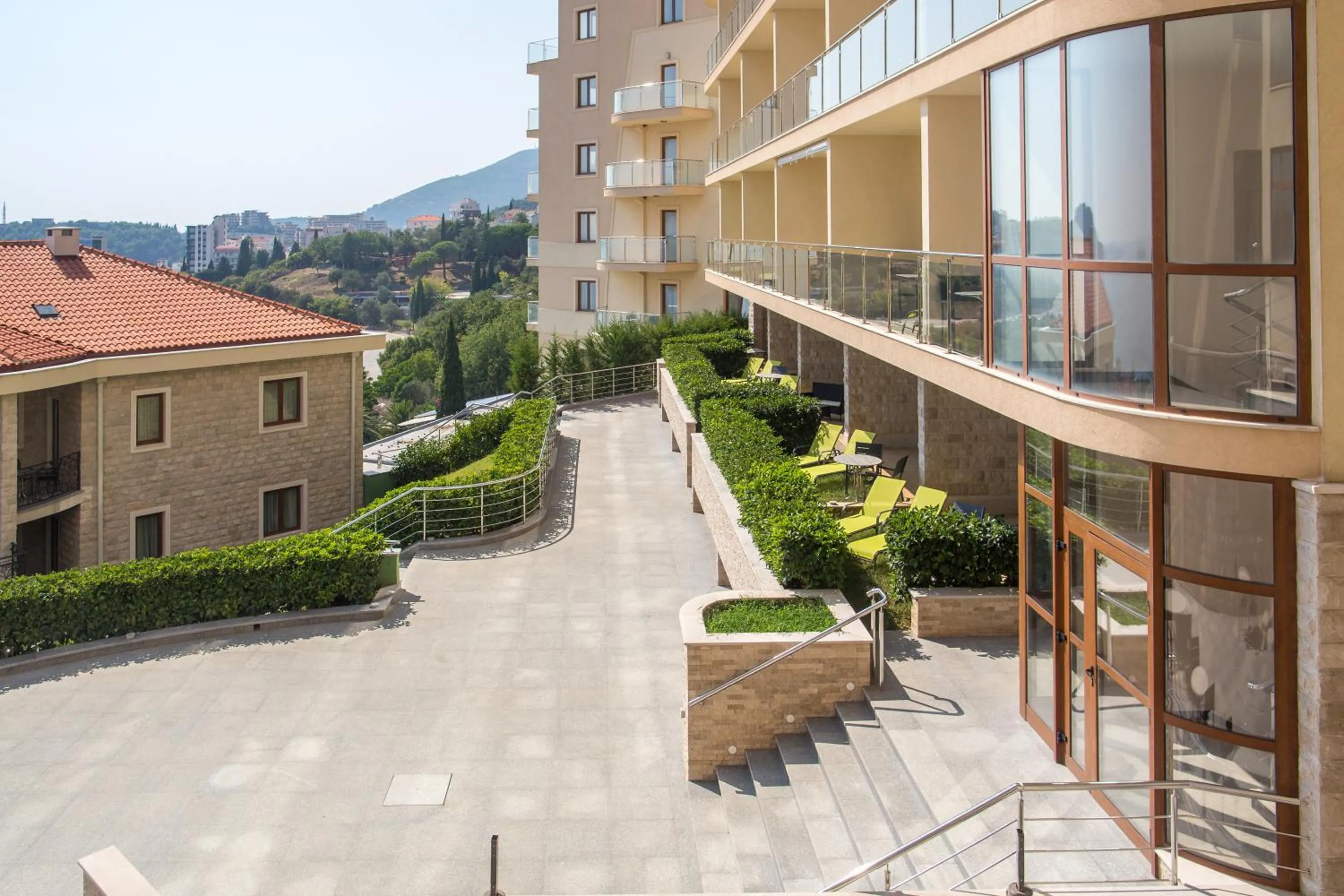 Patio in ApartHotel Belvedere Residence Becici Budva