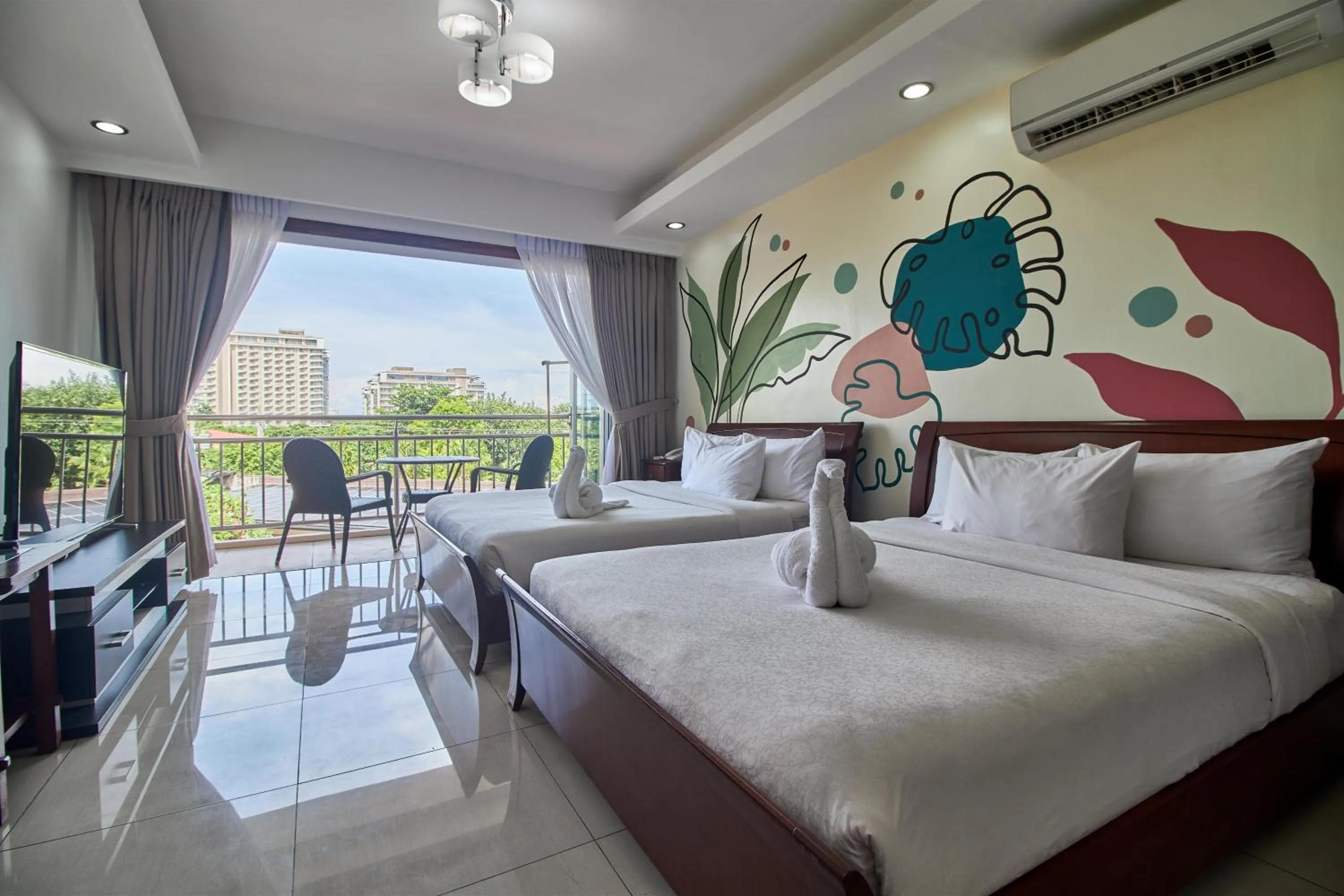 Bed in Mactan Resort by 1521
