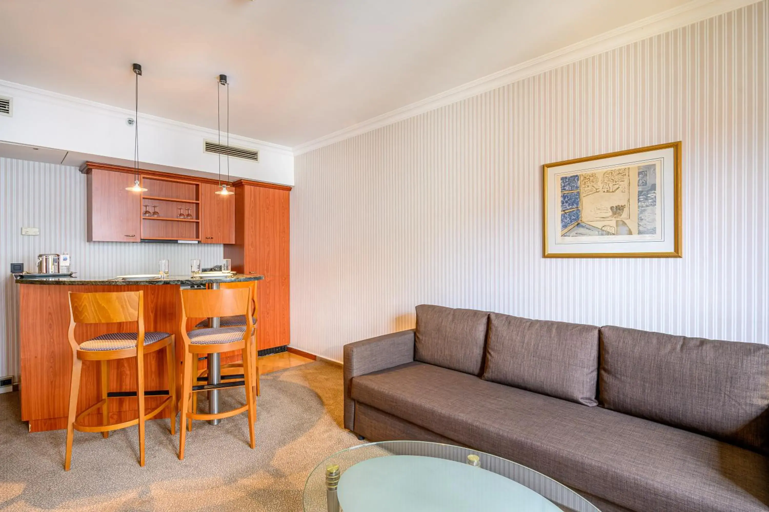 Seating area in B-aparthotel Ambiorix Seating area in B-aparthotel Ambiorix