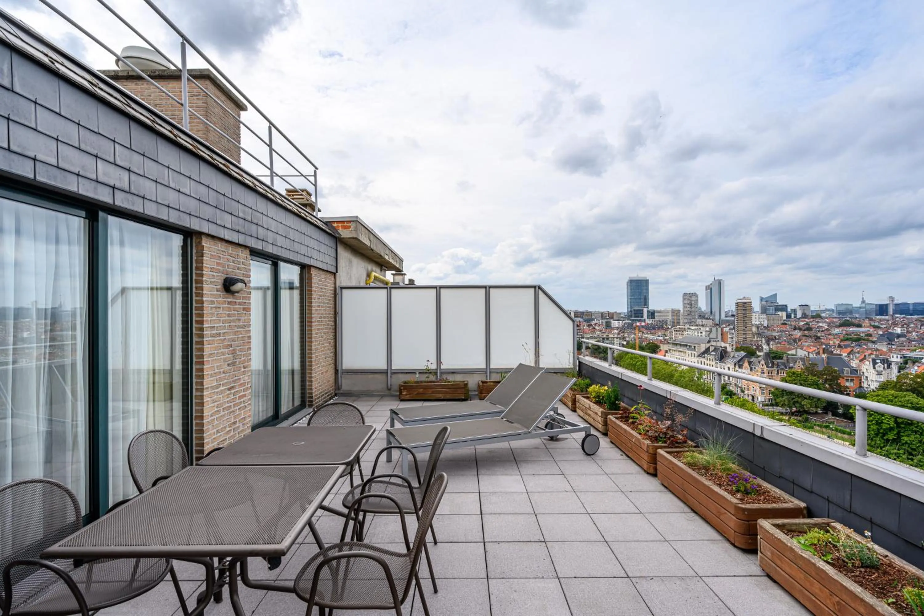 Balcony/Terrace in B-aparthotel Ambiorix
