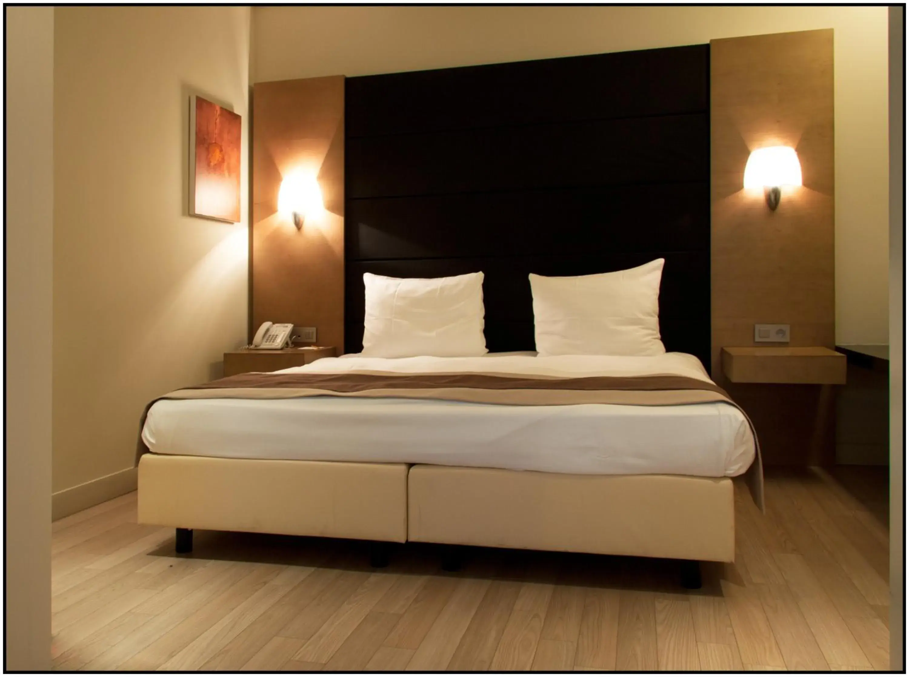 Bed in B-aparthotel Montgomery Bed in B-aparthotel Montgomery