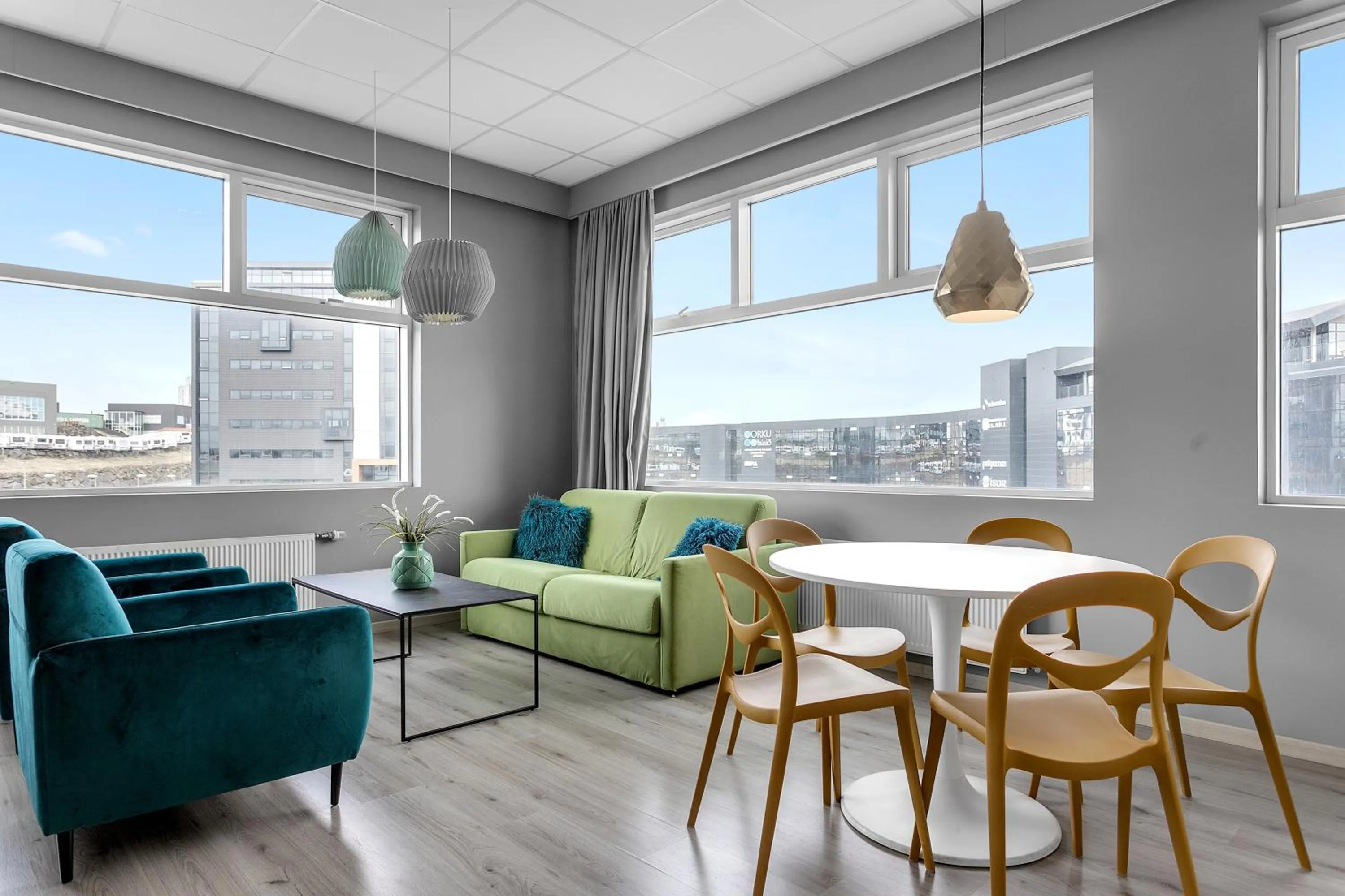 Living room in Icelandic Apartments by Heimaleiga