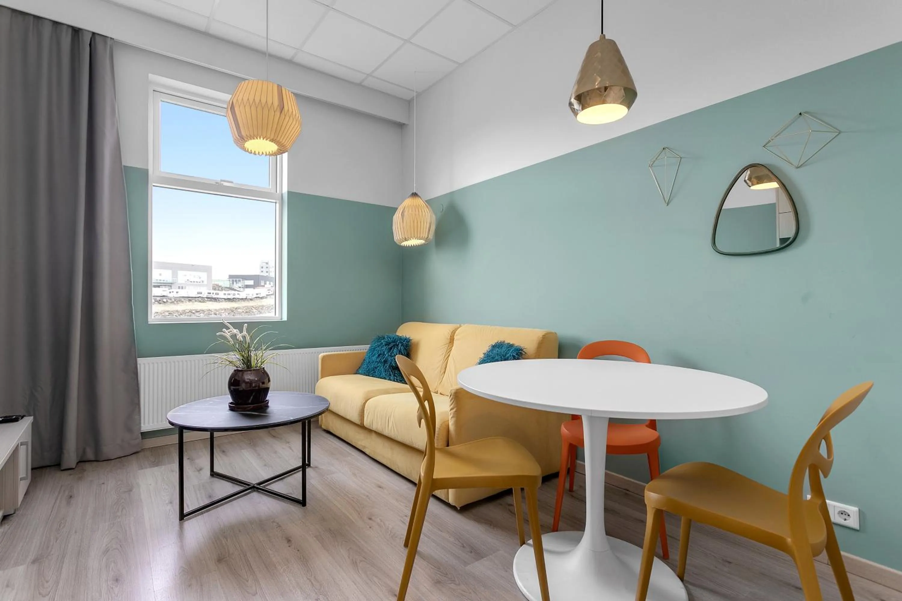 Living room in Icelandic Apartments by Heimaleiga