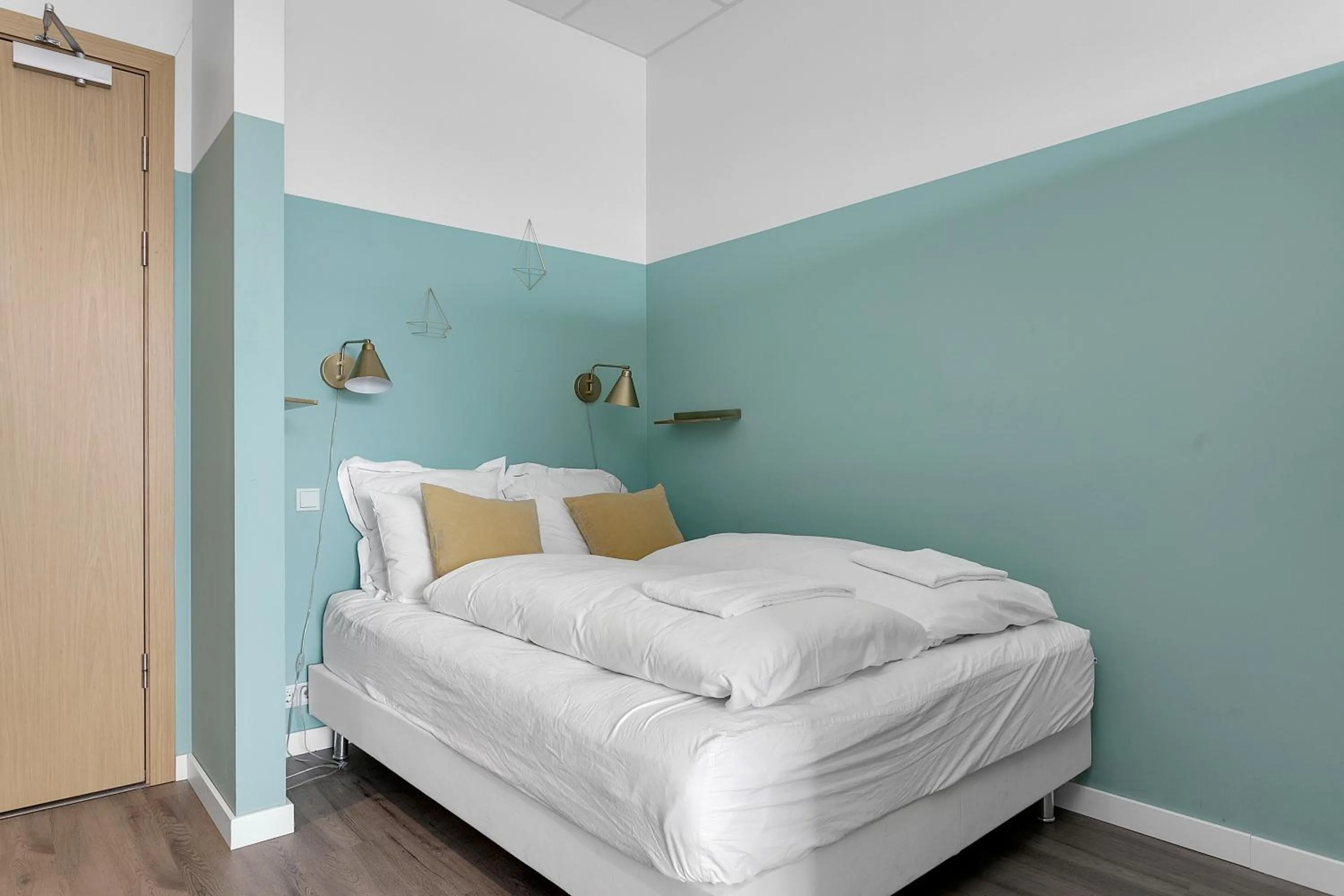 Bed in Icelandic Apartments by Heimaleiga