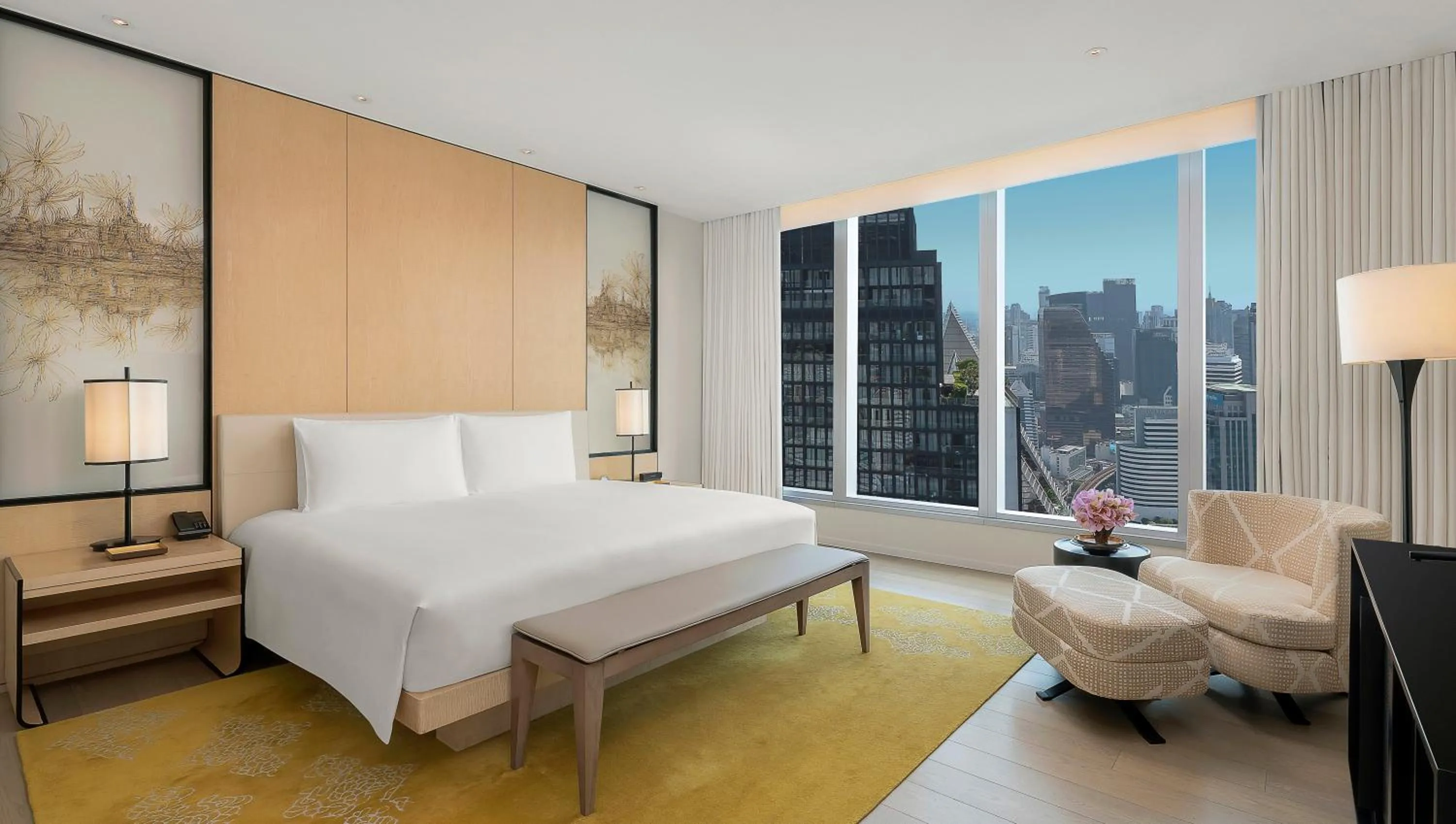 Bed in Park Hyatt Bangkok