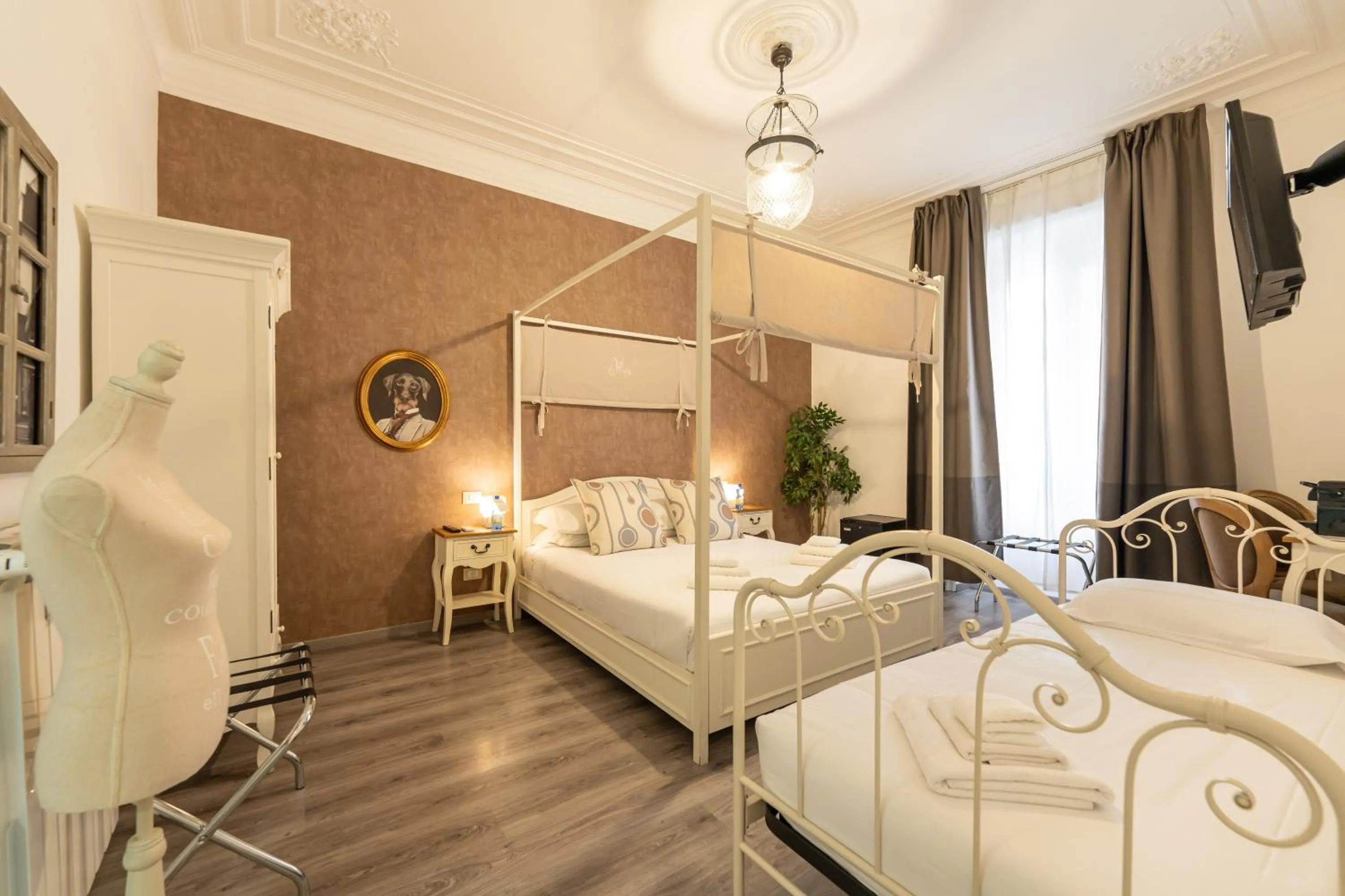 TV and multimedia, Bed in Popolo & Flaminio Rooms
