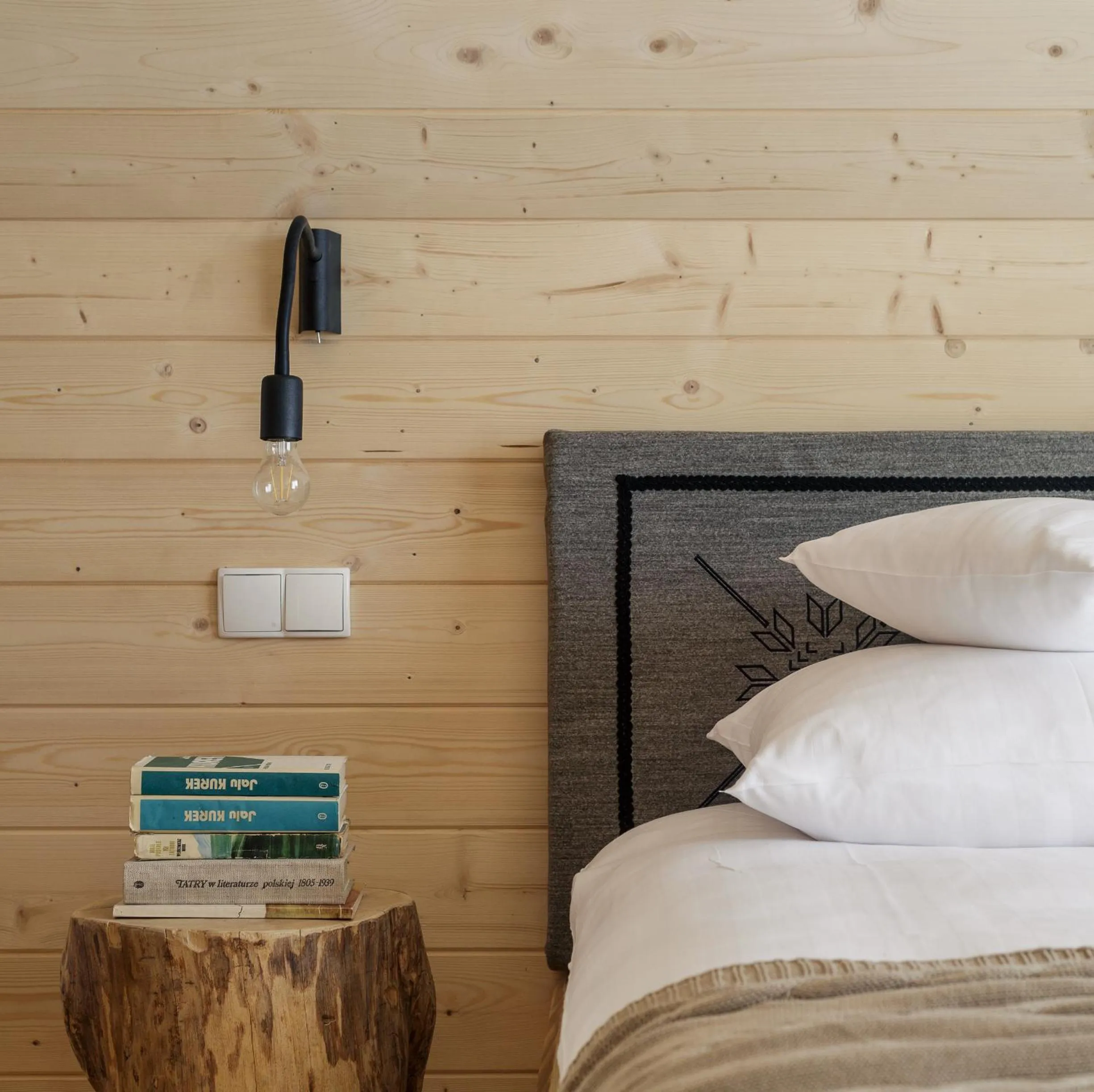 Bed in Tatra Wood House