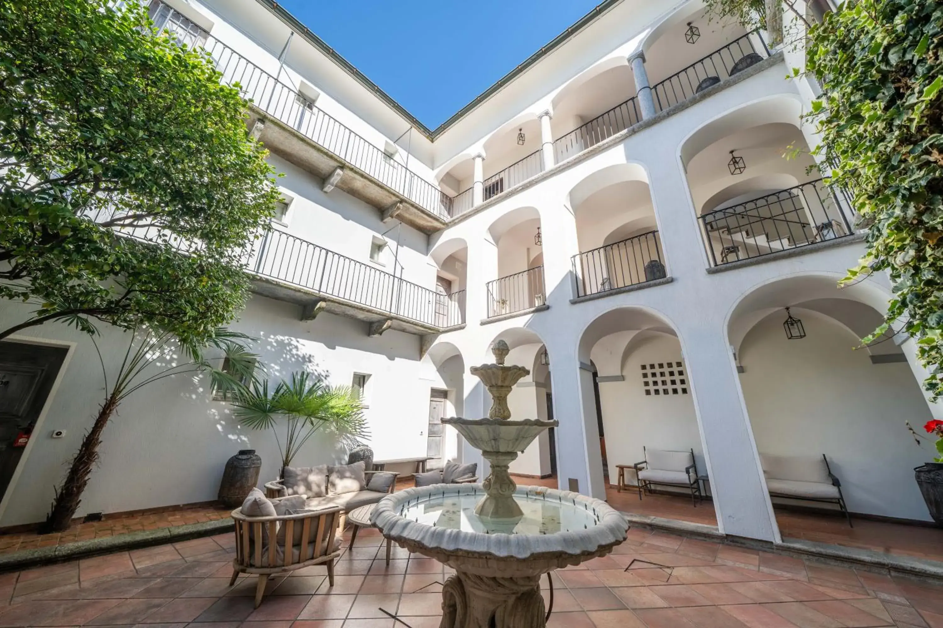 Inner courtyard view in Seven Boutique Hotel Inner courtyard view in Seven Boutique Hotel