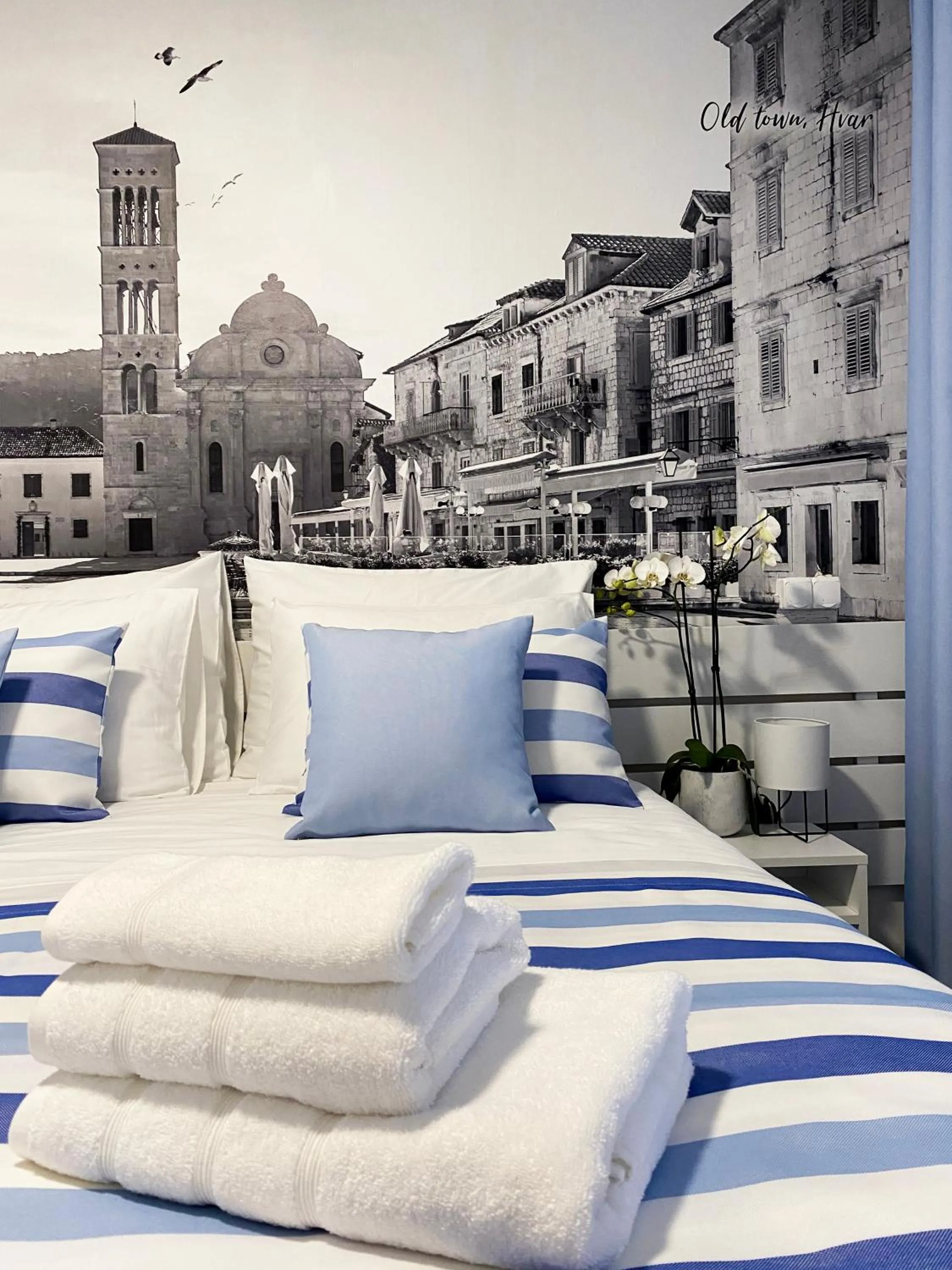 Bed in Family Resort Urania