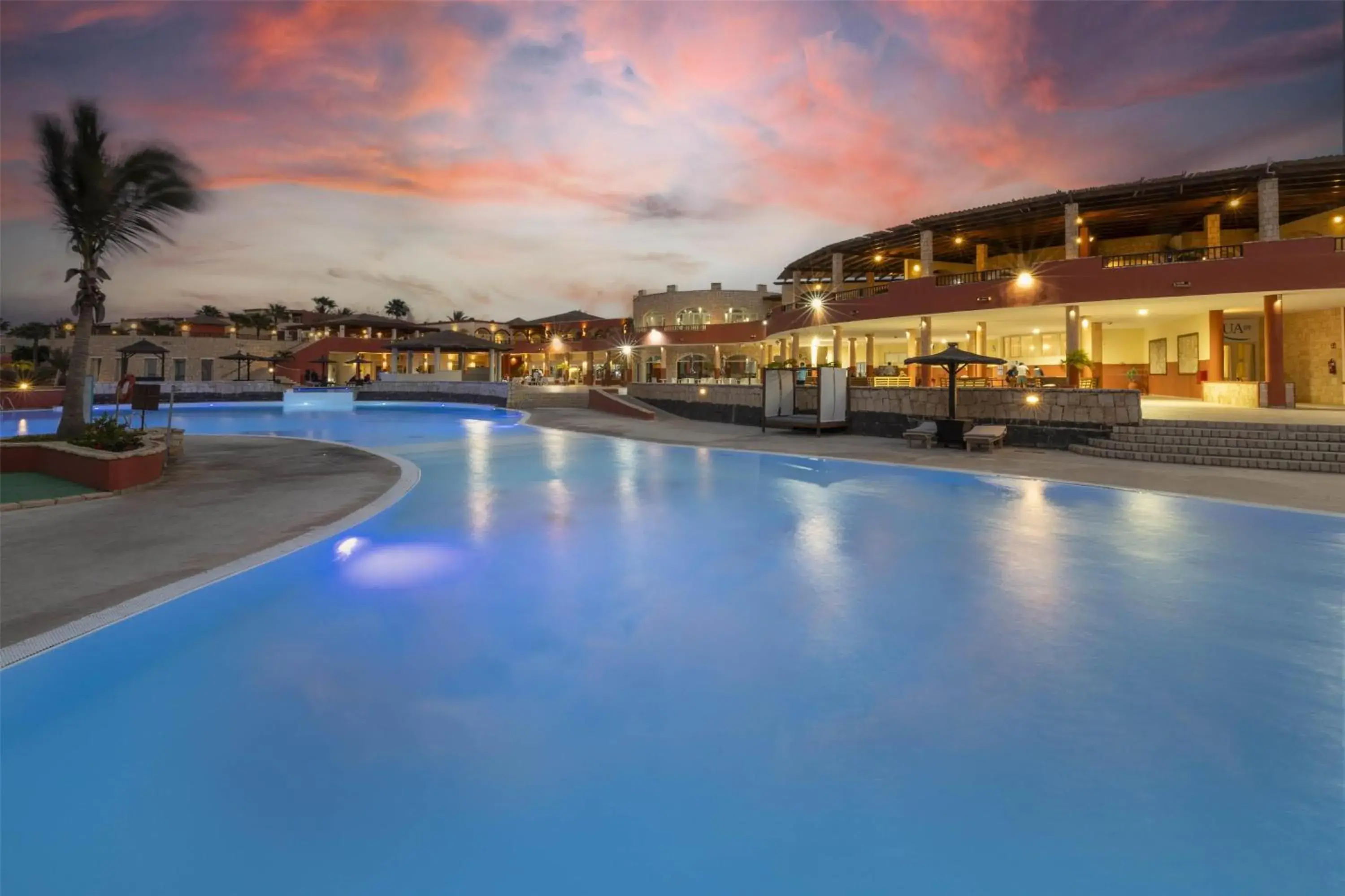 Pool view in Occidental Boa Vista Beach Pool view in Occidental Boa Vista Beach