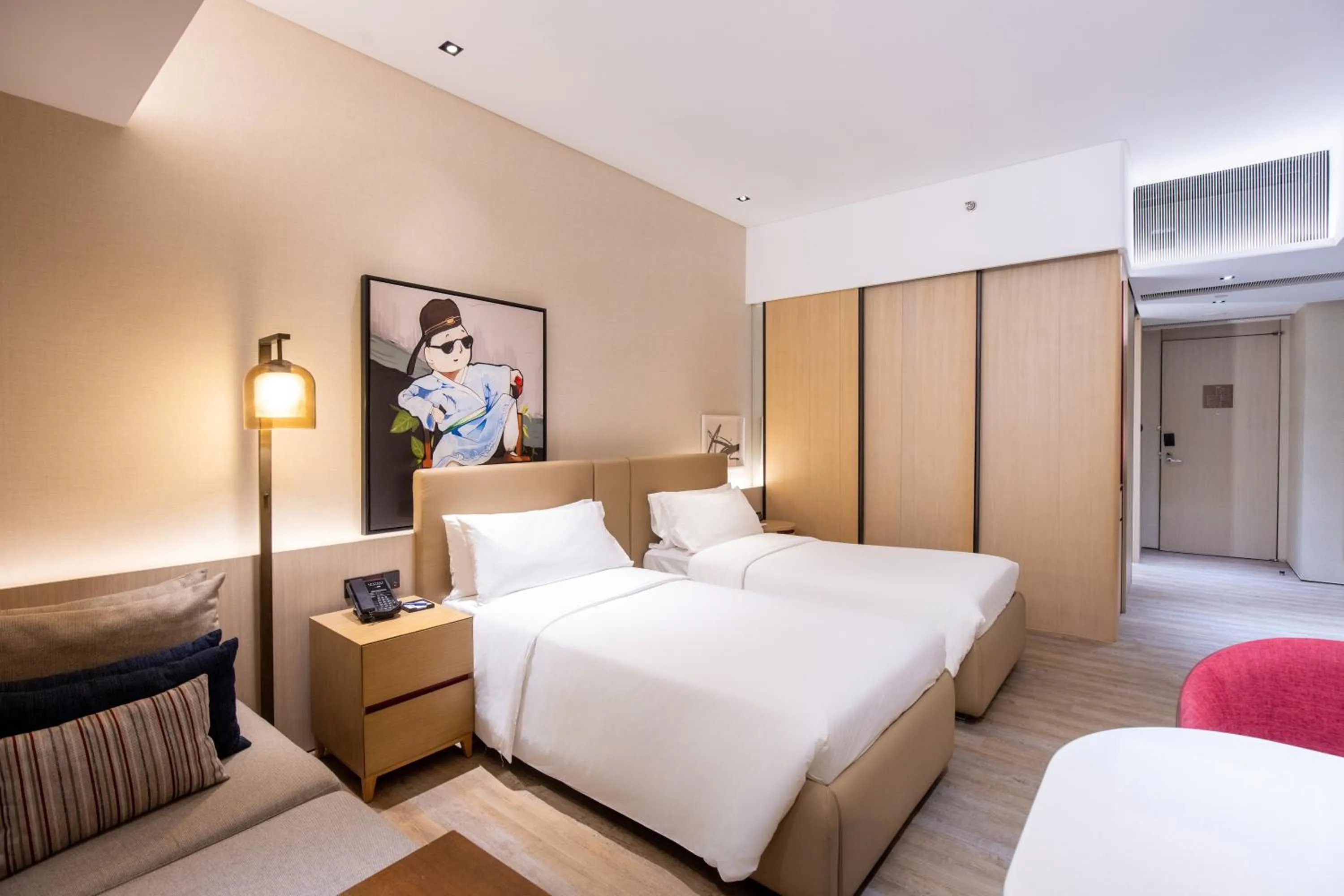 Bedroom, Bed in Artyzen Habitat Dongzhimen Beijing