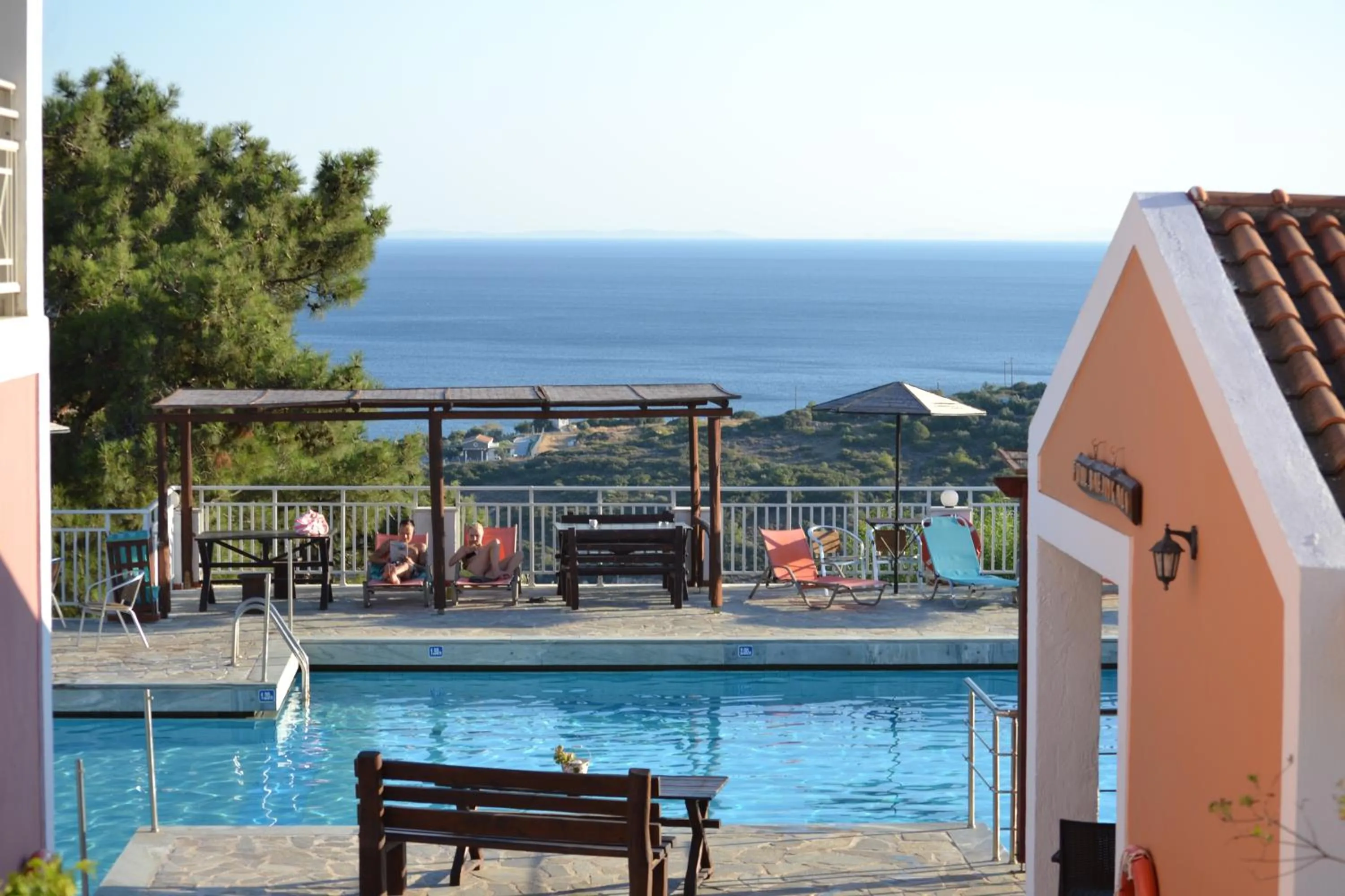 Swimming pool in Mykali Hotel