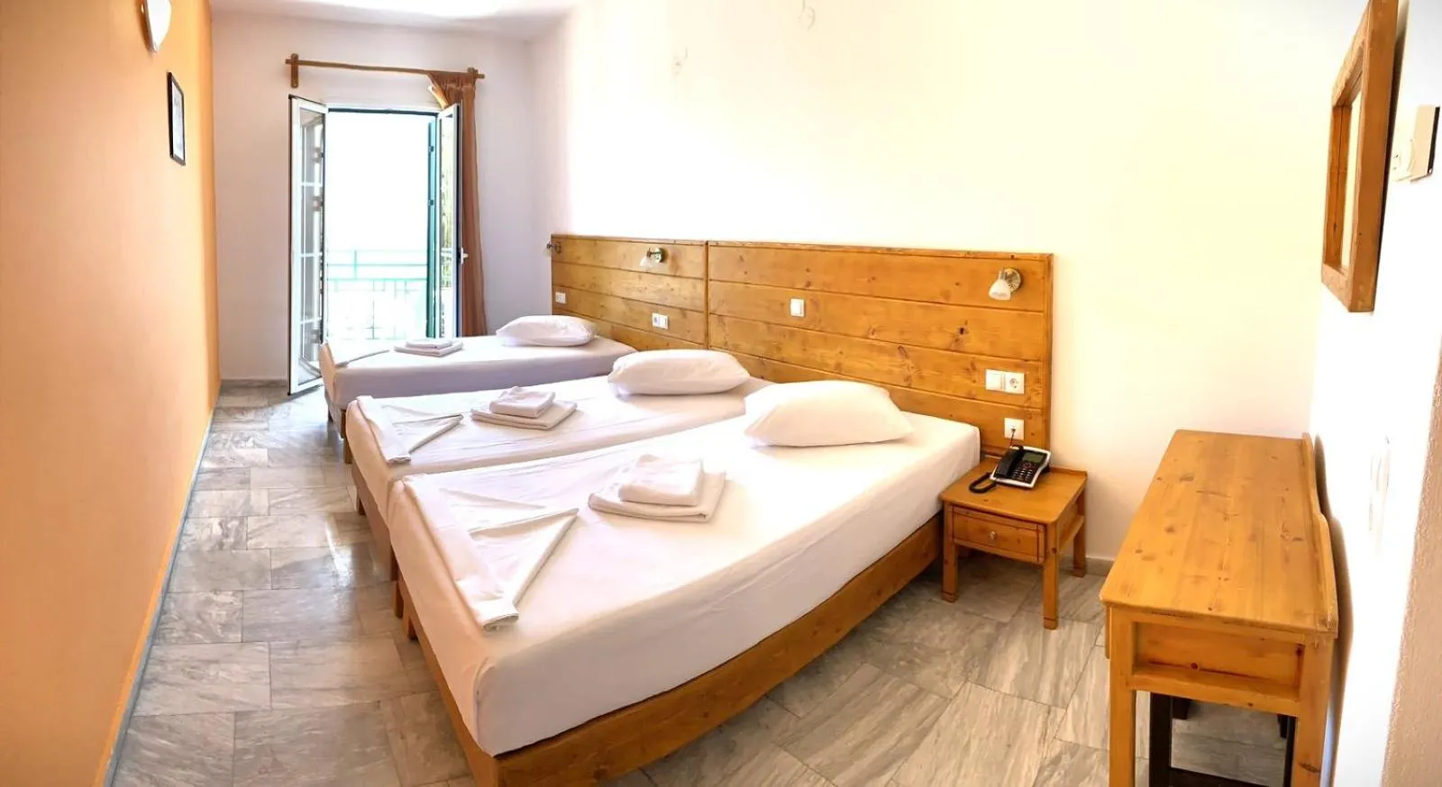 Bedroom, Bed in Mykali Hotel